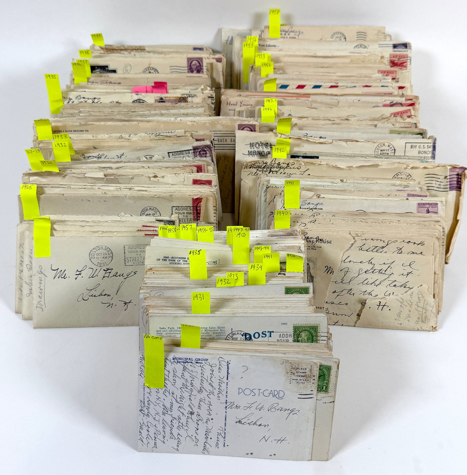 JERRY BANGS - LETTERS FROM THE LOT COLLECTION: JERRY BANGS (AMERICAN, LISBON, NEW HAMPSHIRE, 1903-1978) WAS A PRODUCER FOR CIRCUS CLOWNS, MUSICIAN, PLAYWRIGHT, INVENTOR, ARTIST, COMEDY AND GAG WRITER AND BOOK AUTHOR. BANGS SPENT TWENTY YEARS WITH