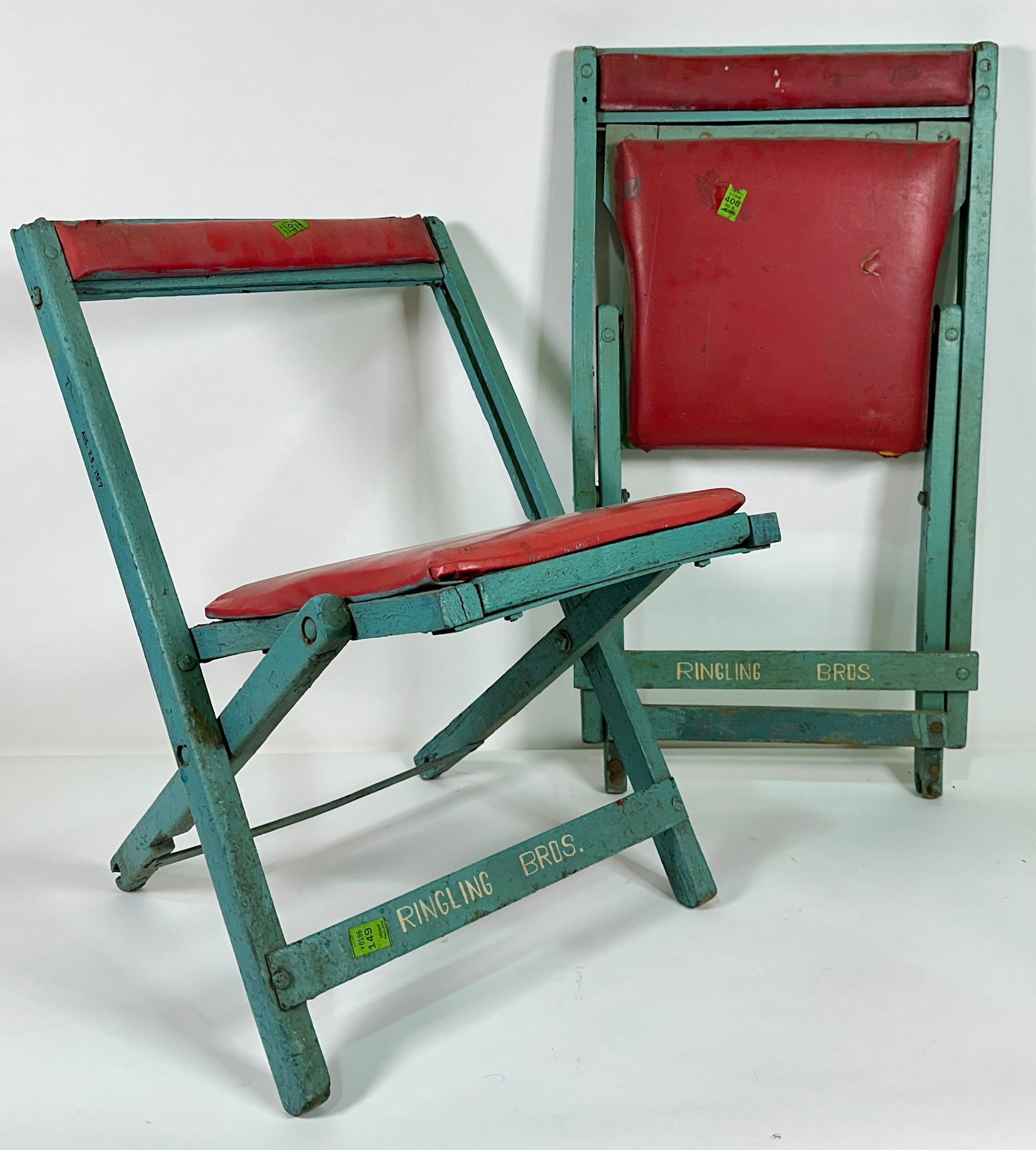 1950'S RINGLING BROS. BARNUM BAILEY CIRCUS CHAIRS: BOB MESSING COLLECTION