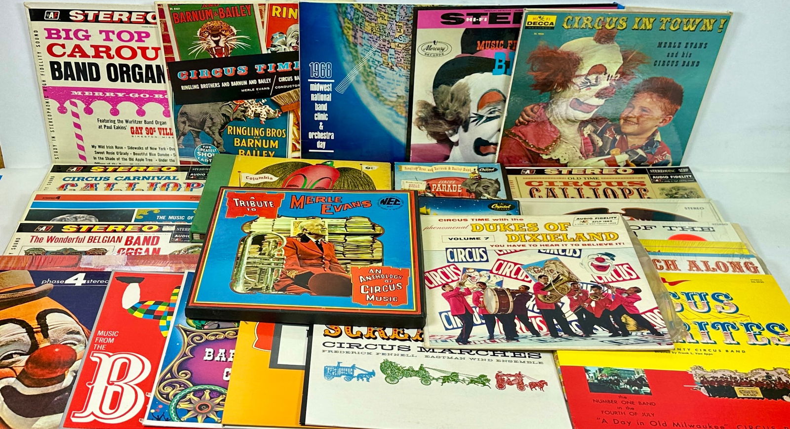 JOHN DEAN CIRCUS LP RECORD ALBUM COLLECTION (1 of 8)