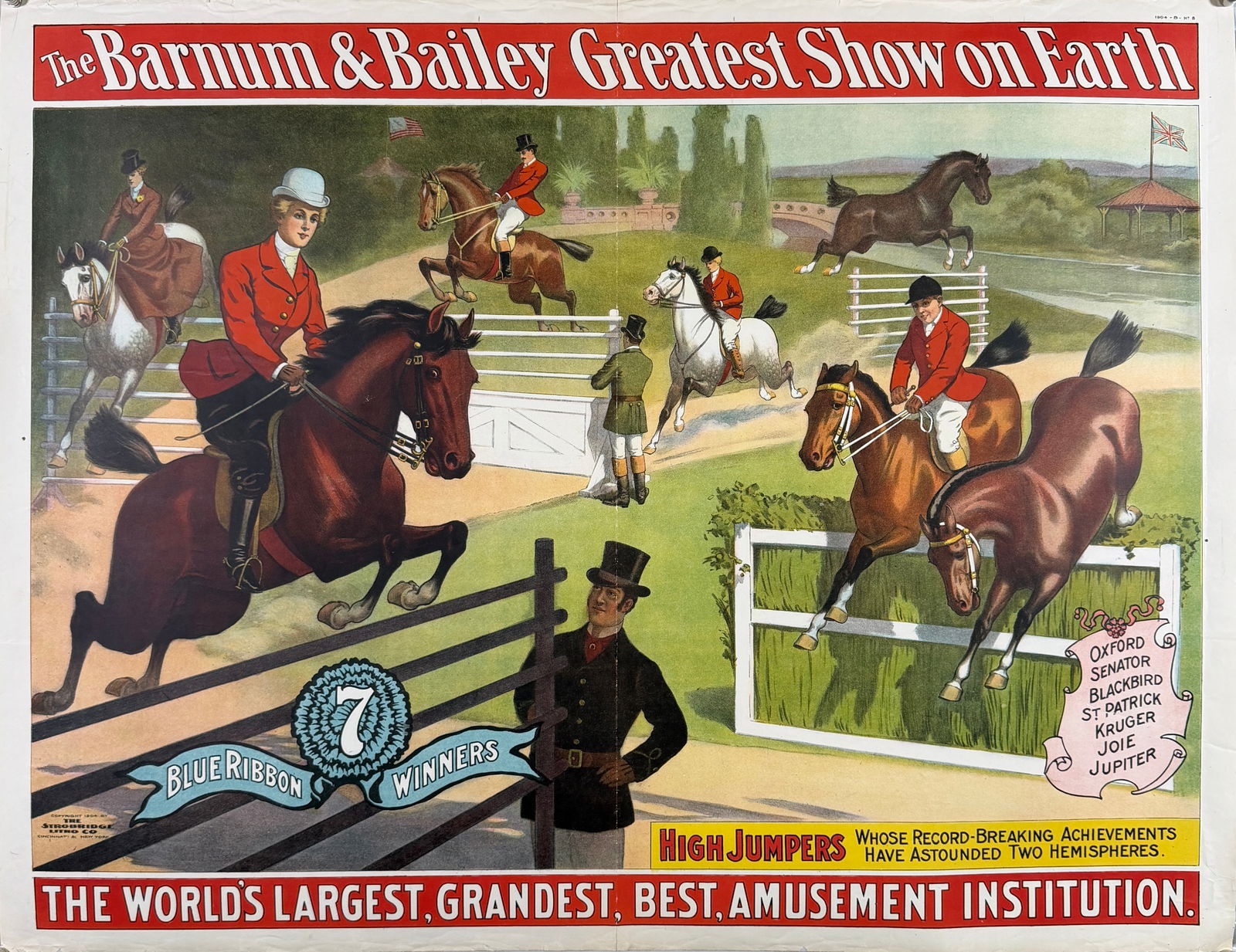 BARNUM & BAILEY - GREATEST SHOW ON EARTH POSTER (1 of 1)