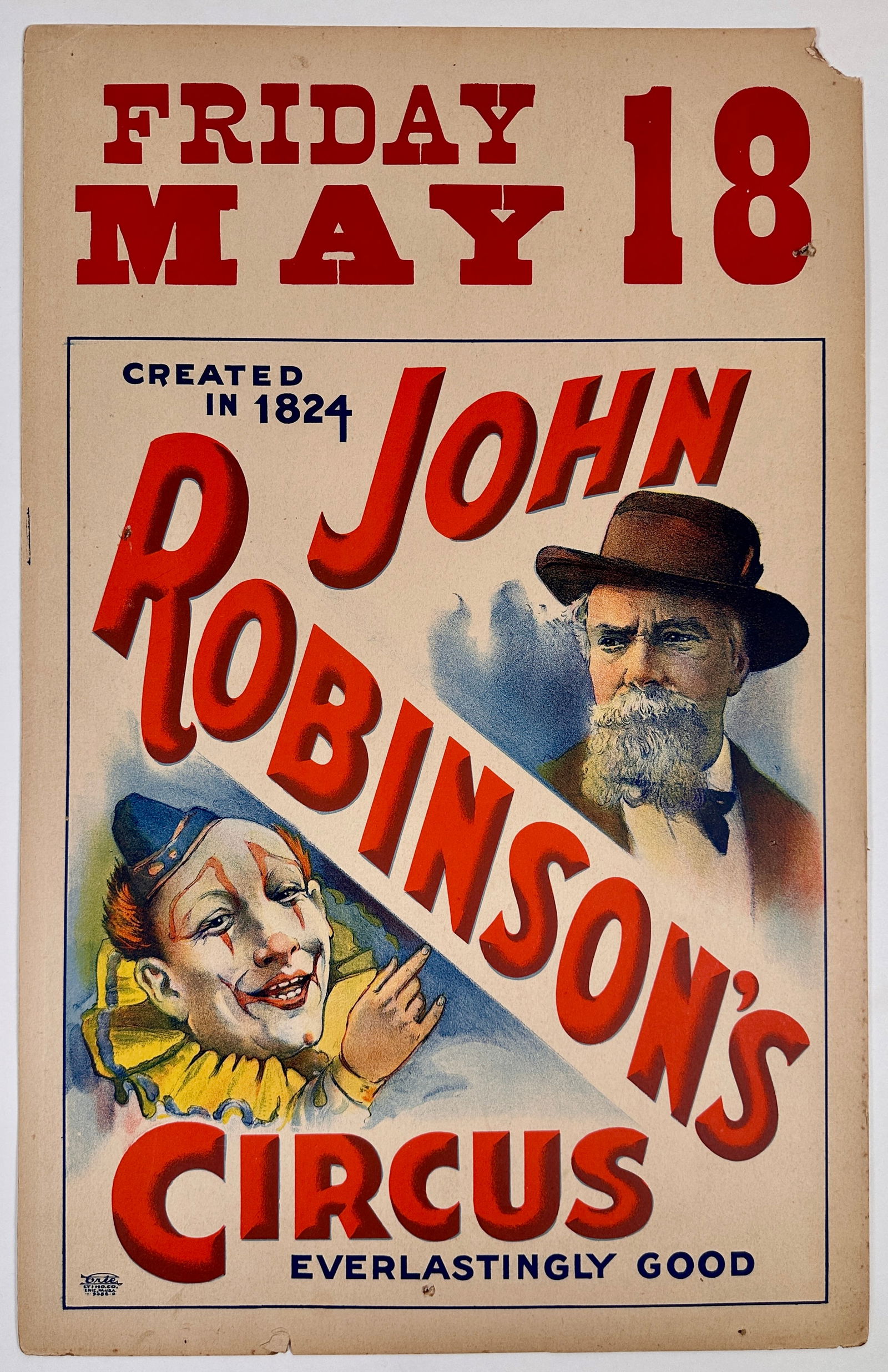 JOHN ROBINSON'S CIRCUS POSTER (1 of 1)