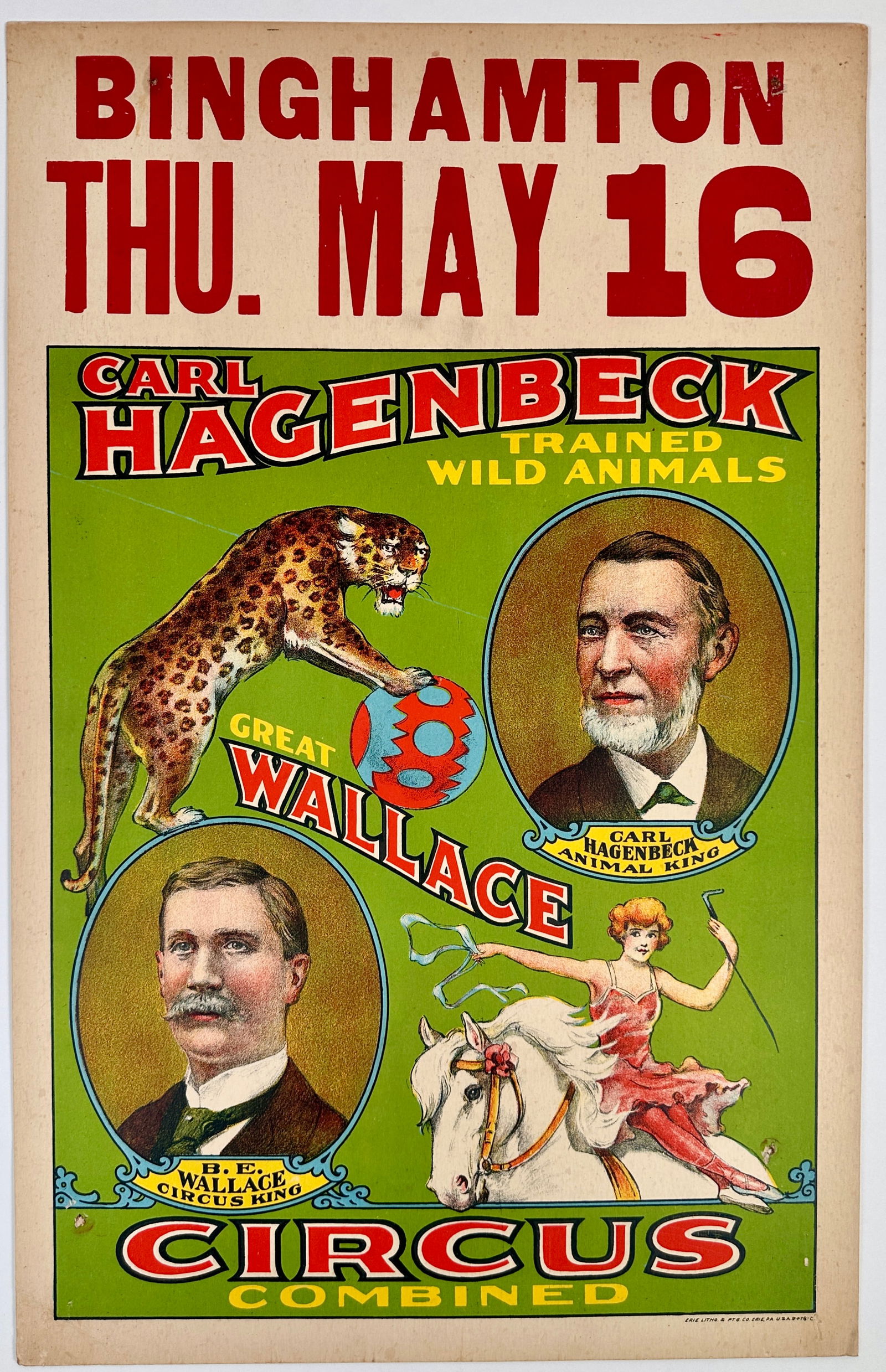 CARL HAGENBECK - GREAT WALLACE CIRCUS POSTER (1 of 1)