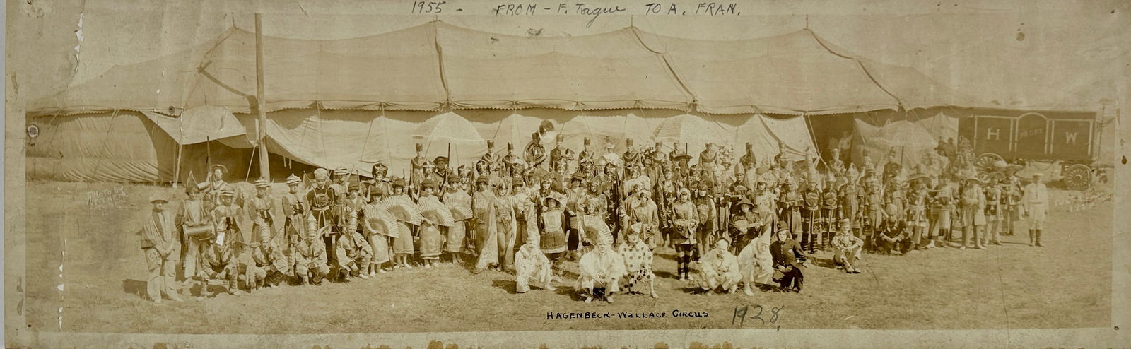 HAGENBECK-WALLACE CIRCUS PANORAMIC PHOTOGRAPH (1 of 3)