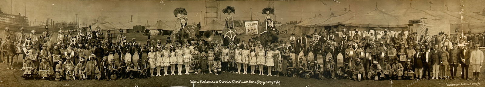 JOHN ROBINSON CIRCUS PANORAMIC PHOTOGRAPH (1 of 3)
