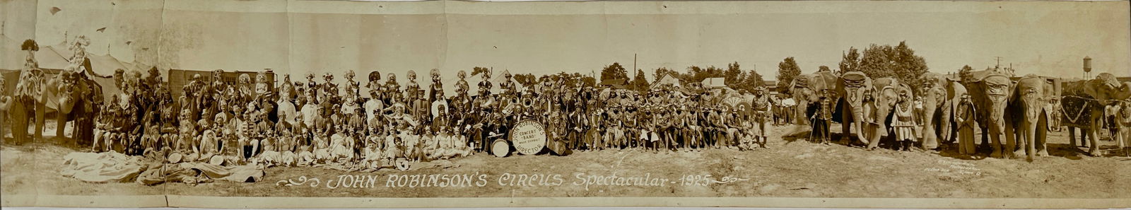 JOHN ROBINSON'S CIRCUS SPECTACULAR PANORAMIC PHOTOGRAPH (1 of 2)