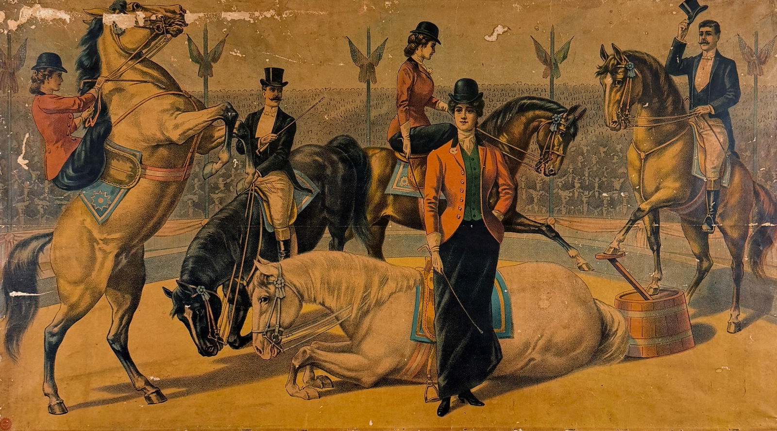 ANTIQUE CIRCUS POSTER - EQUESTRIAN (1 of 1)