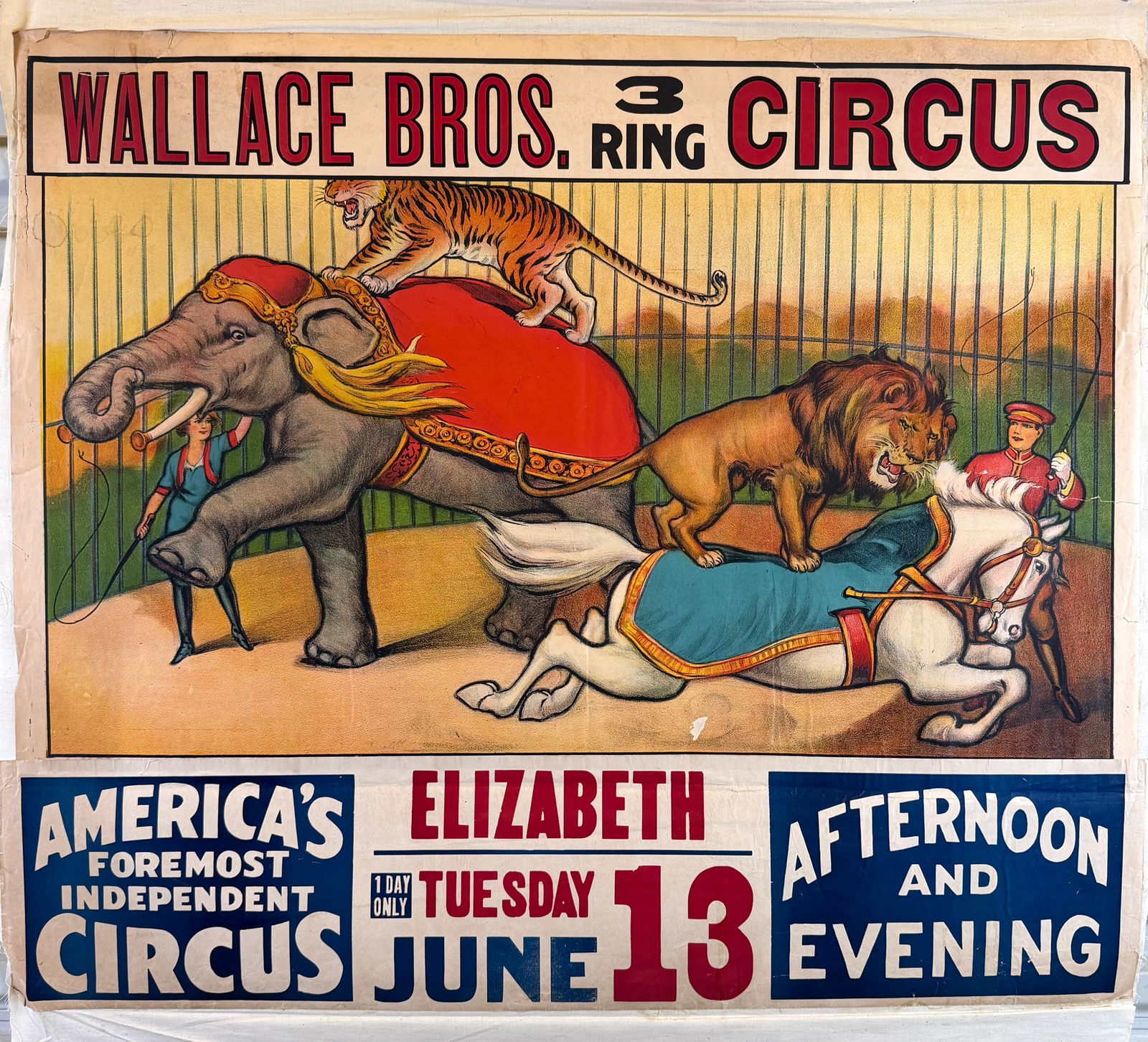 WALLACE BROS. CIRCUS POSTER (1 of 1)