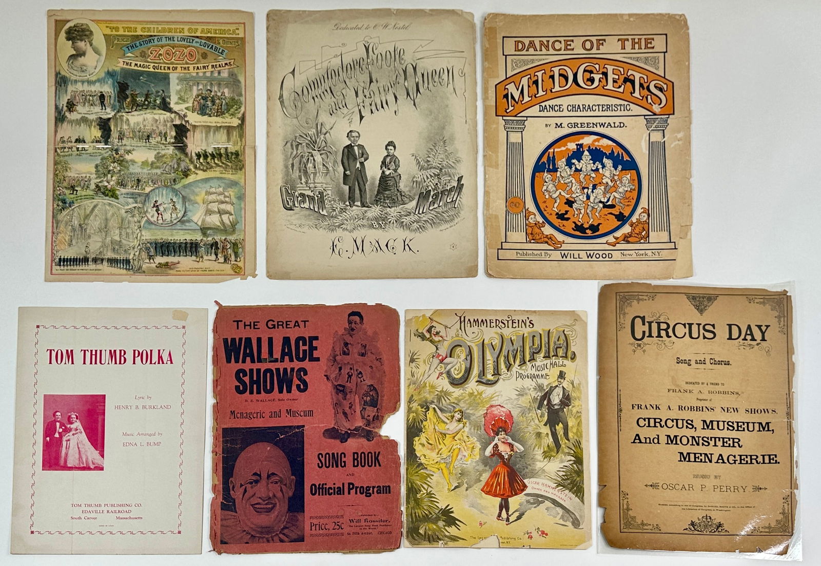 ANTIQUE SONGSTERS AND SHEET MUSIC - CIRCUS (1 of 2)