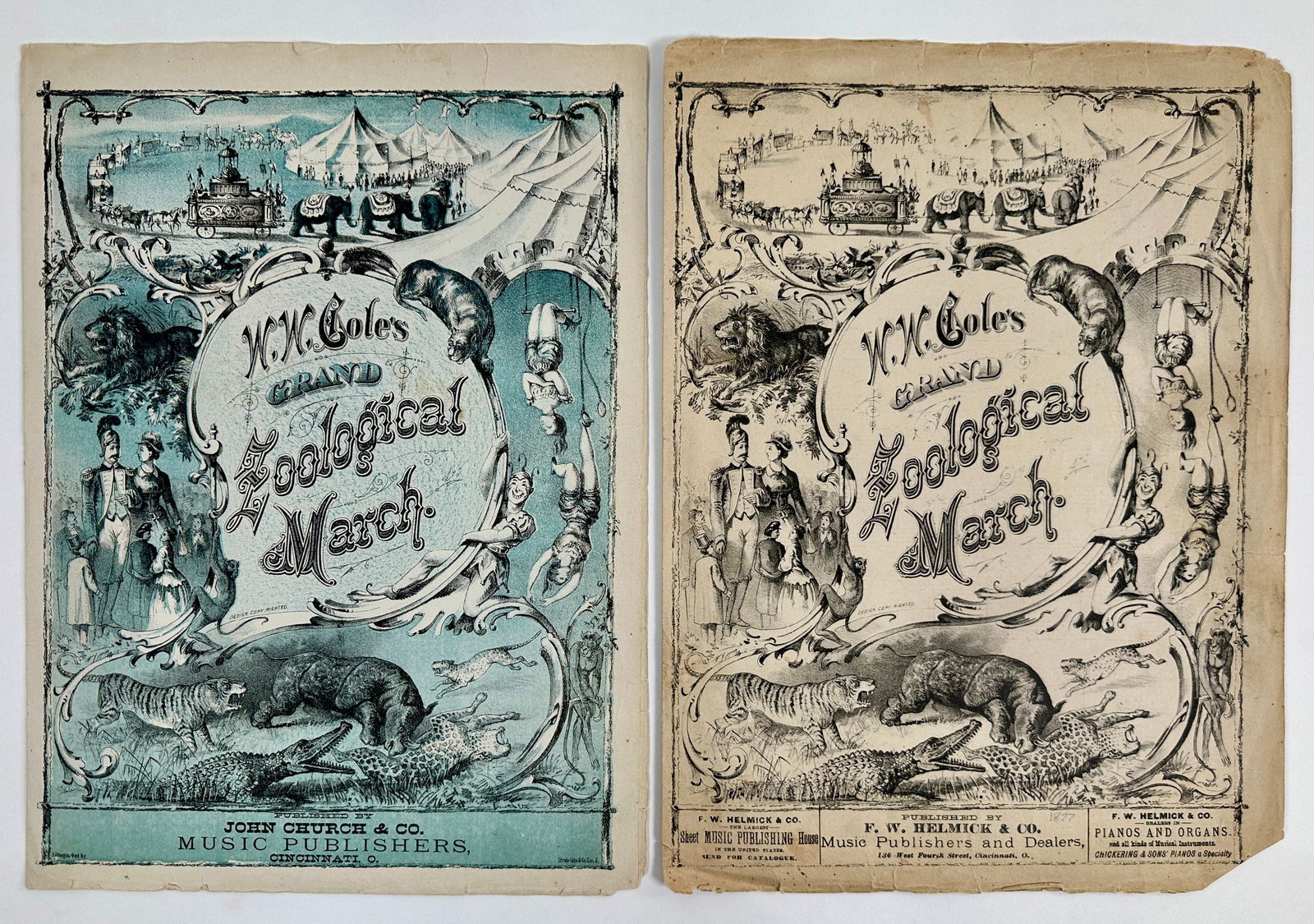 ANTIQUE SONGSTERS AND SHEET MUSIC - CIRCUS (1 of 2)