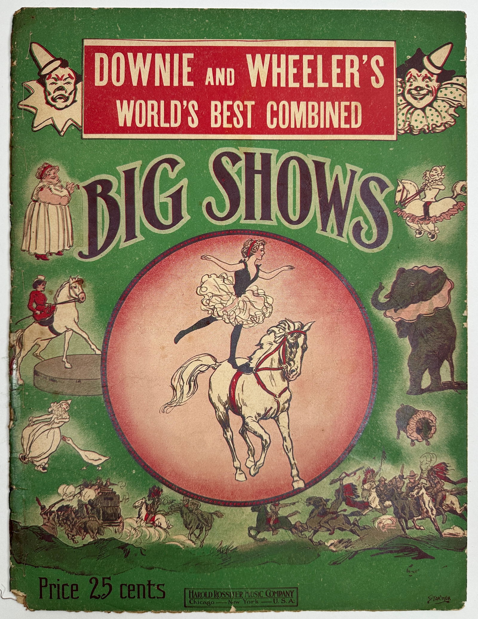 DOWNIE AND WHEELER'S BIG SHOWS SONGSTER (1 of 2)