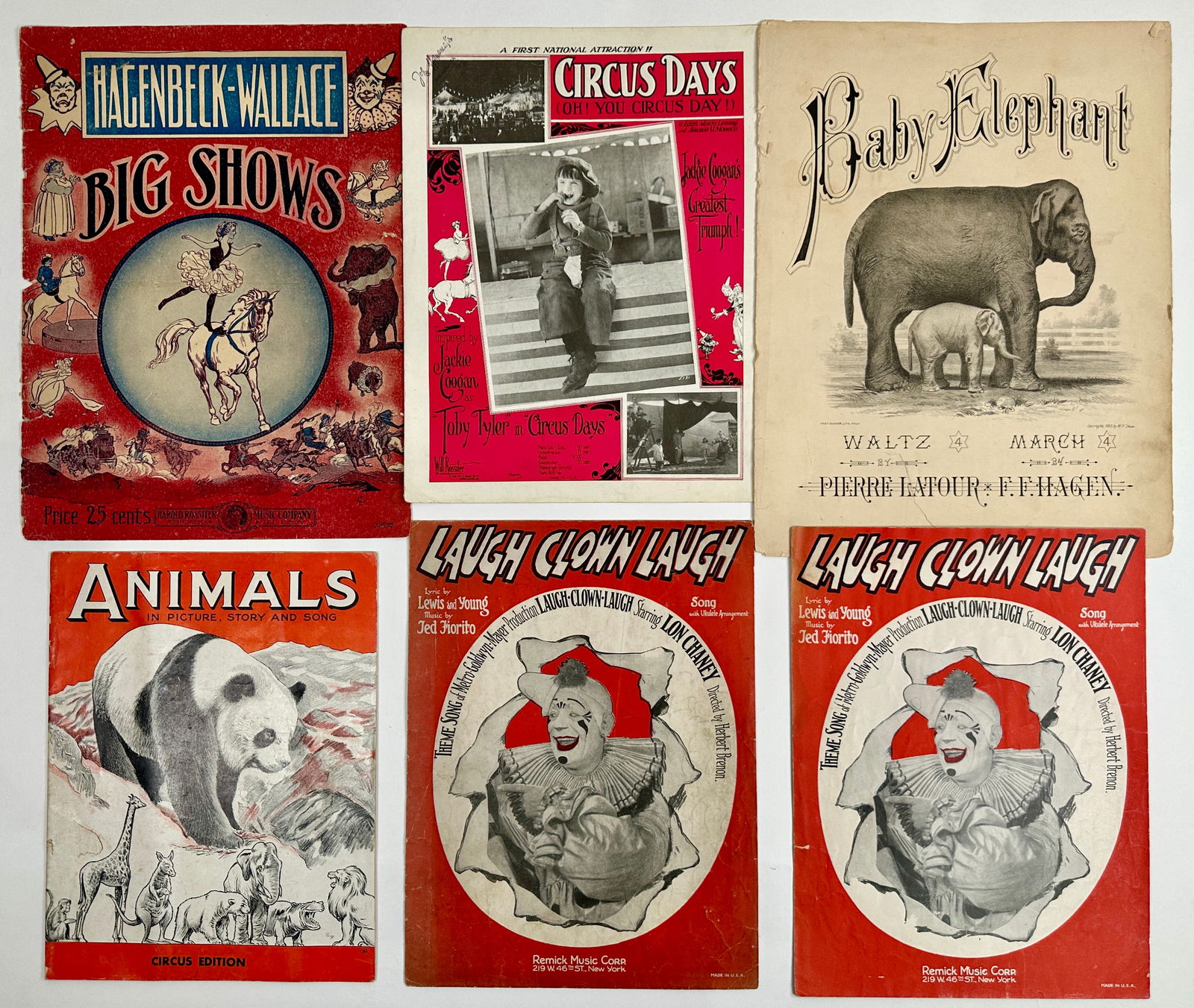ANTIQUE SONGSTERS AND SHEET MUSIC - CIRCUS (1 of 3)