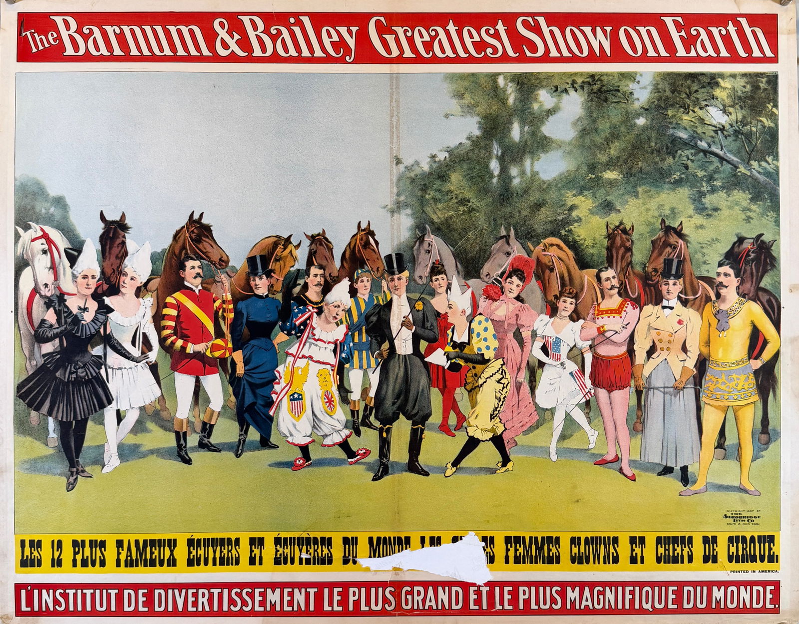 BARNUM & BAILEY CIRCUS POSTER (1 of 1)