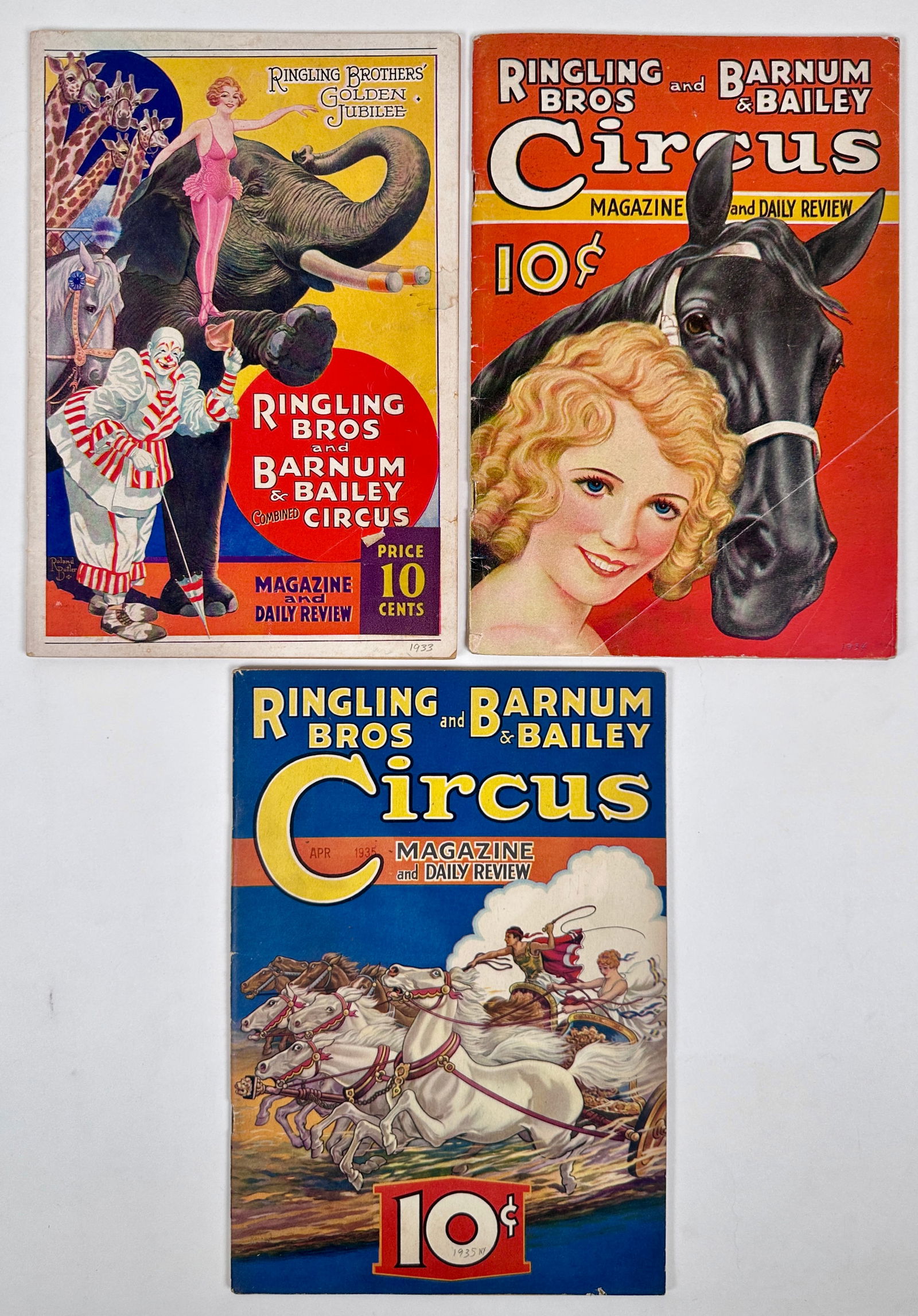 1933-35 RINGLING BROS. BARNUM BAILEY PROGRAMS (1 of 2)