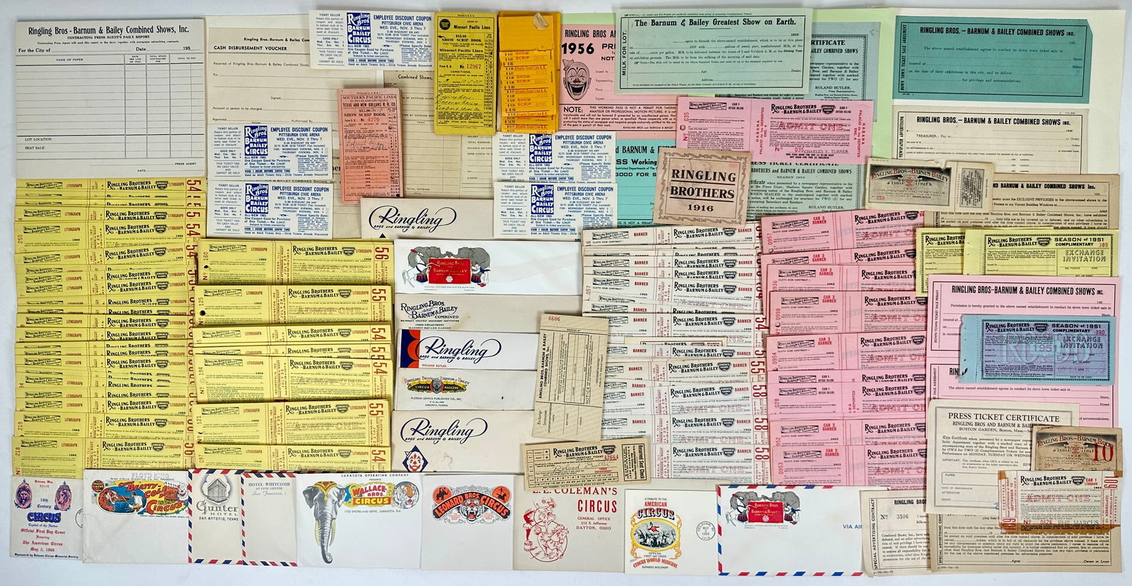 CIRCUS OFFICE FORMS - EPHEMERA (1 of 2)