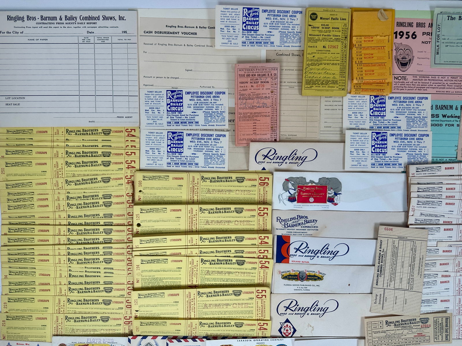 CIRCUS OFFICE FORMS - EPHEMERA - 2