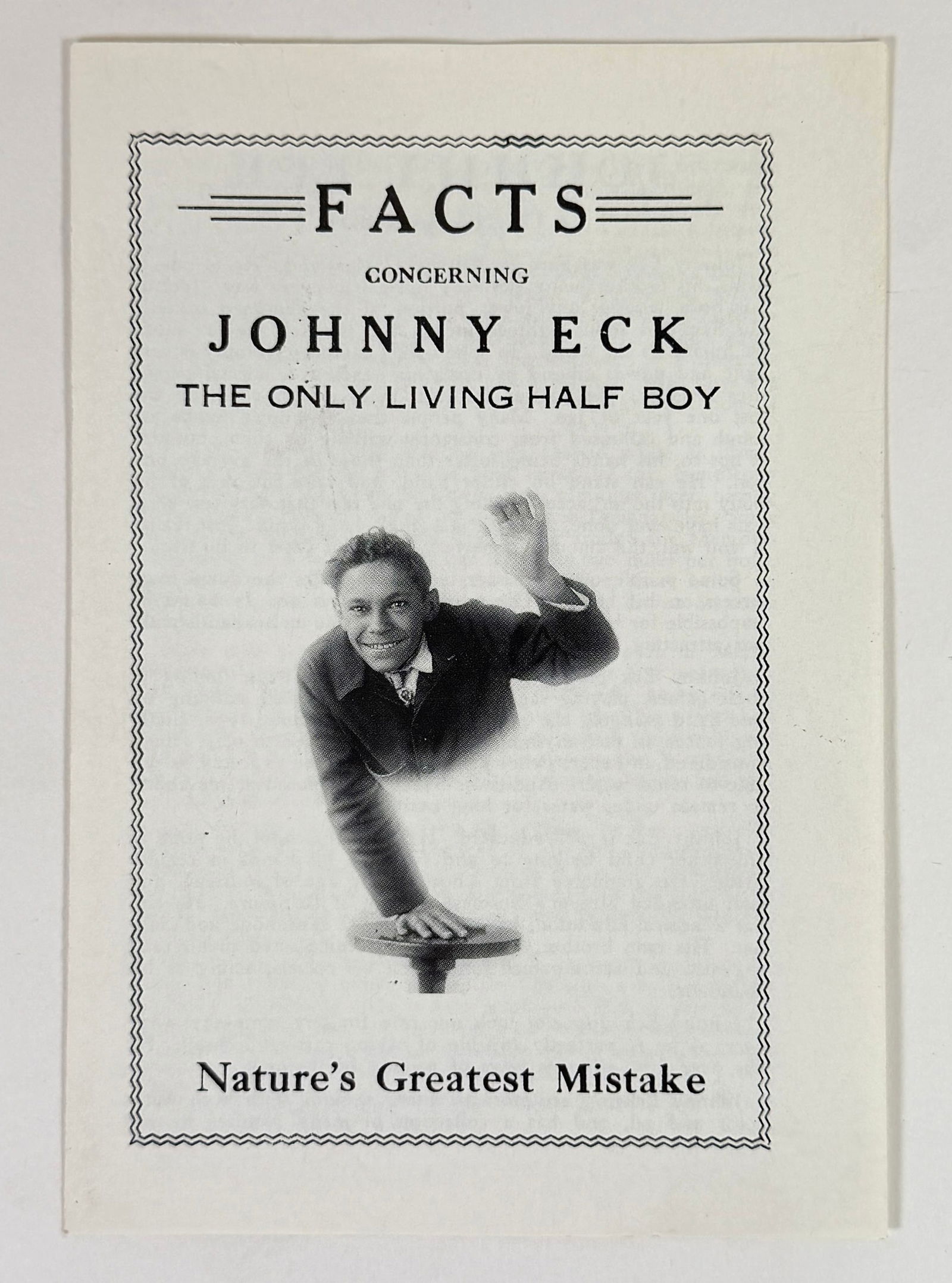 JOHNNY ECK MEMORABILIA - 2