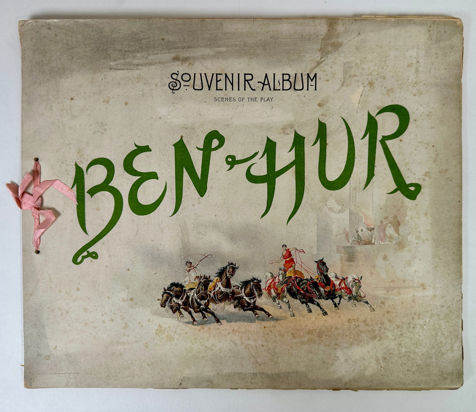 BEN HUR - SOUVENIR ALBUM: SOUVENIR ALBUM, SCENES OF THE PLAY, BEN HUR PRODUCED BY LEW WALLACE, 1900