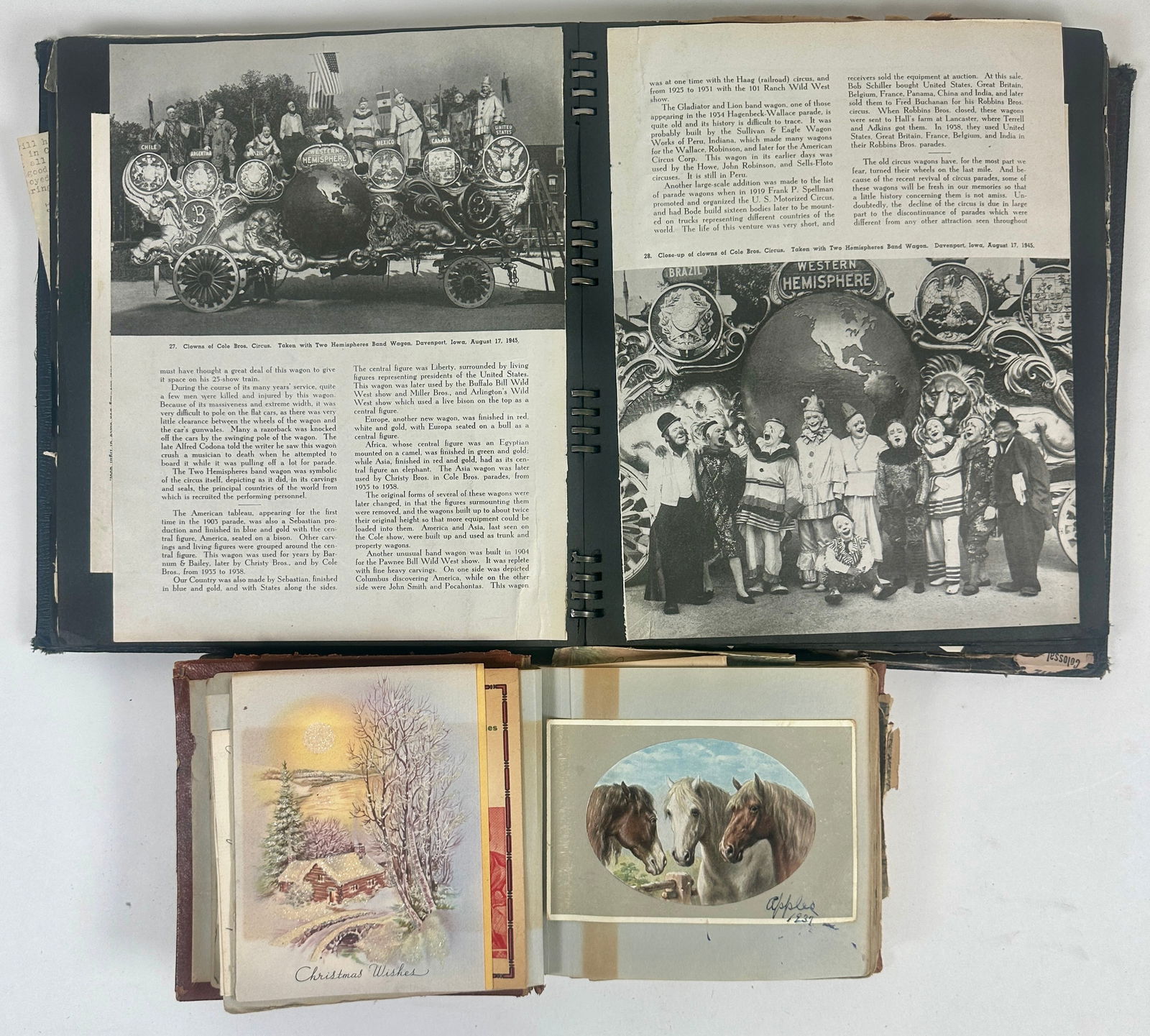 WILL W. BROCK CIRCUS MEMORABILIA COLLECTION (1 of 2)