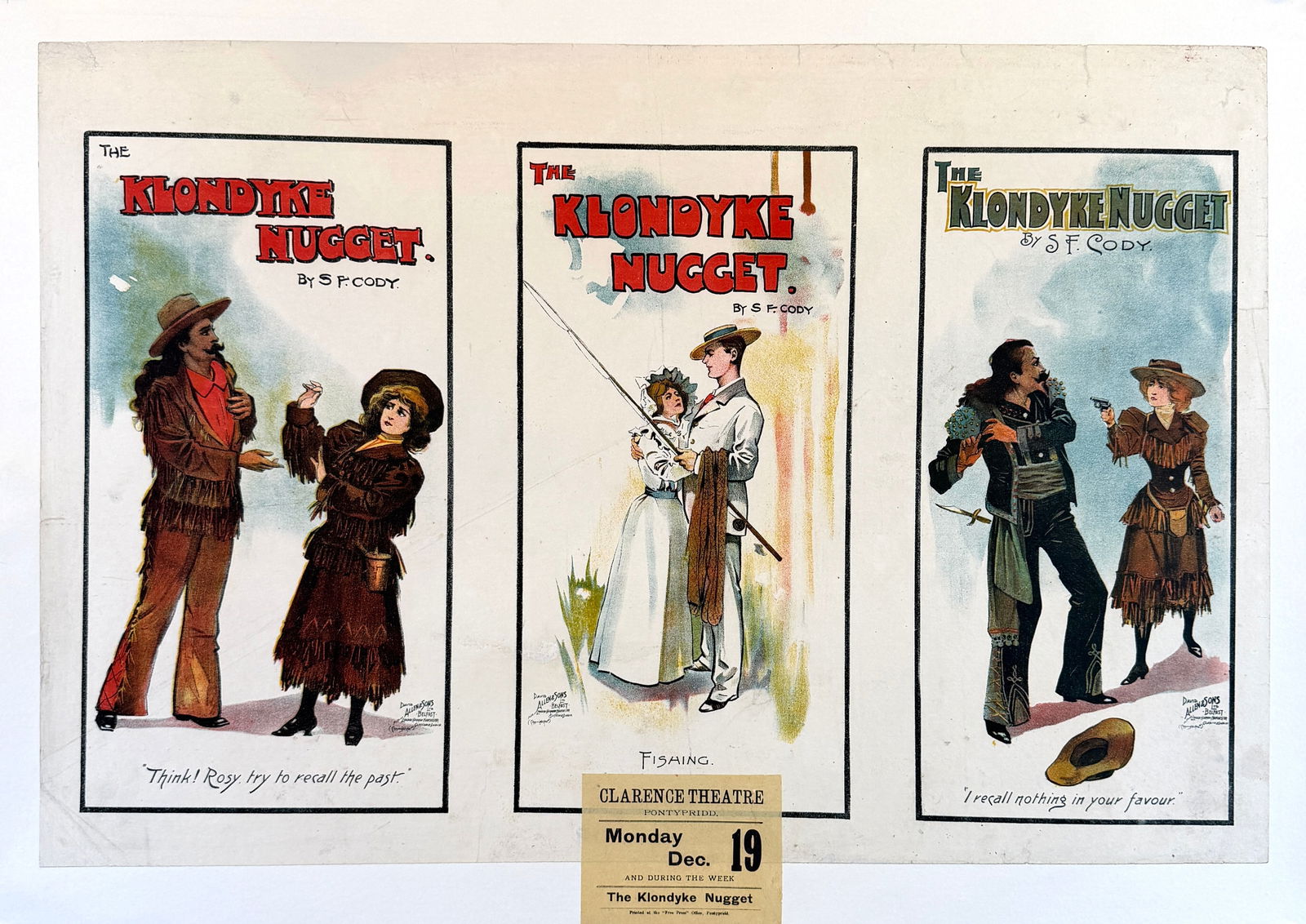 S.F. CODY - THE KLONDYKE NUGGET POSTER (1 of 1)