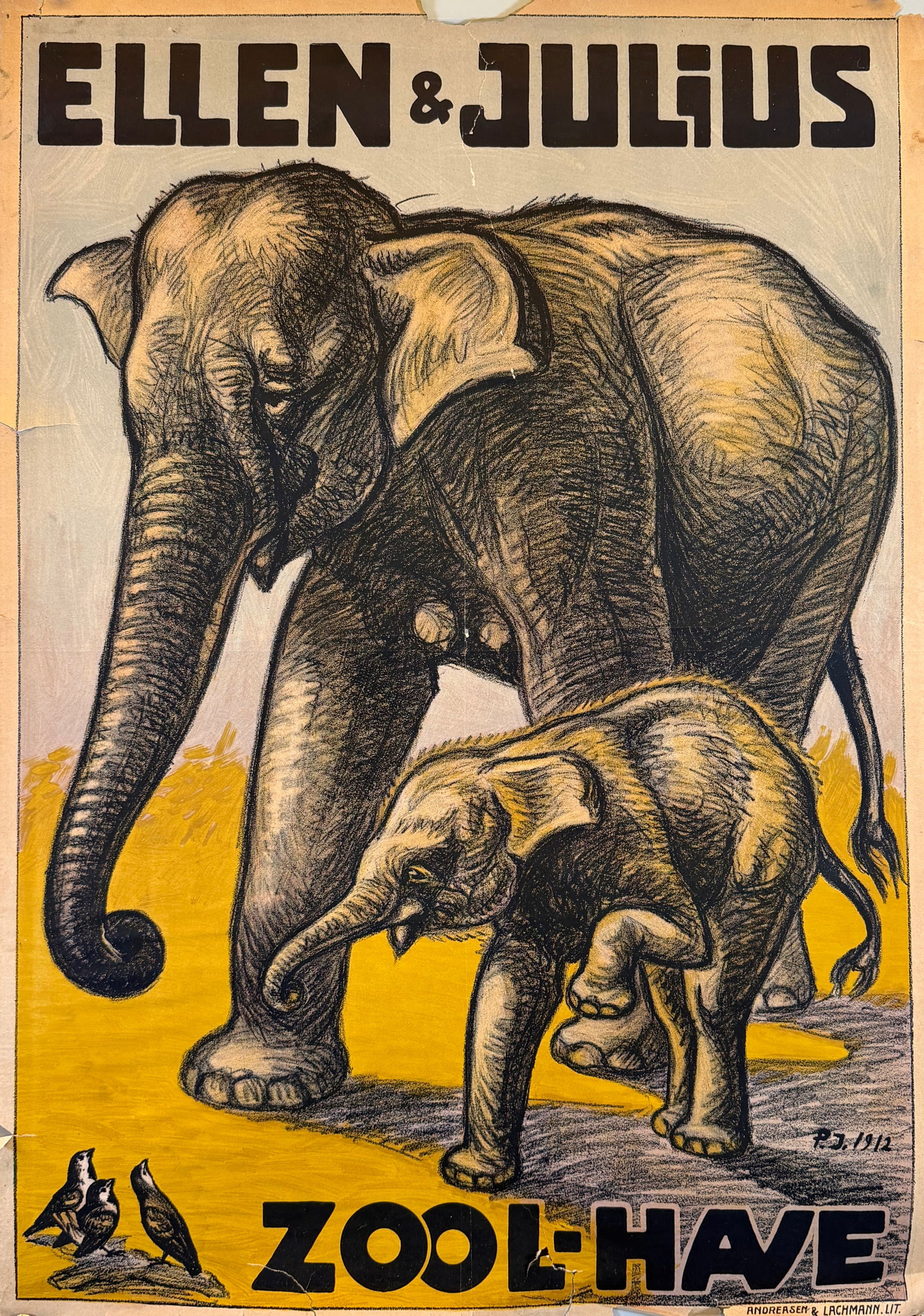 ELLEN & JULIUS - ZOO L-HAVE POSTER (1 of 1)