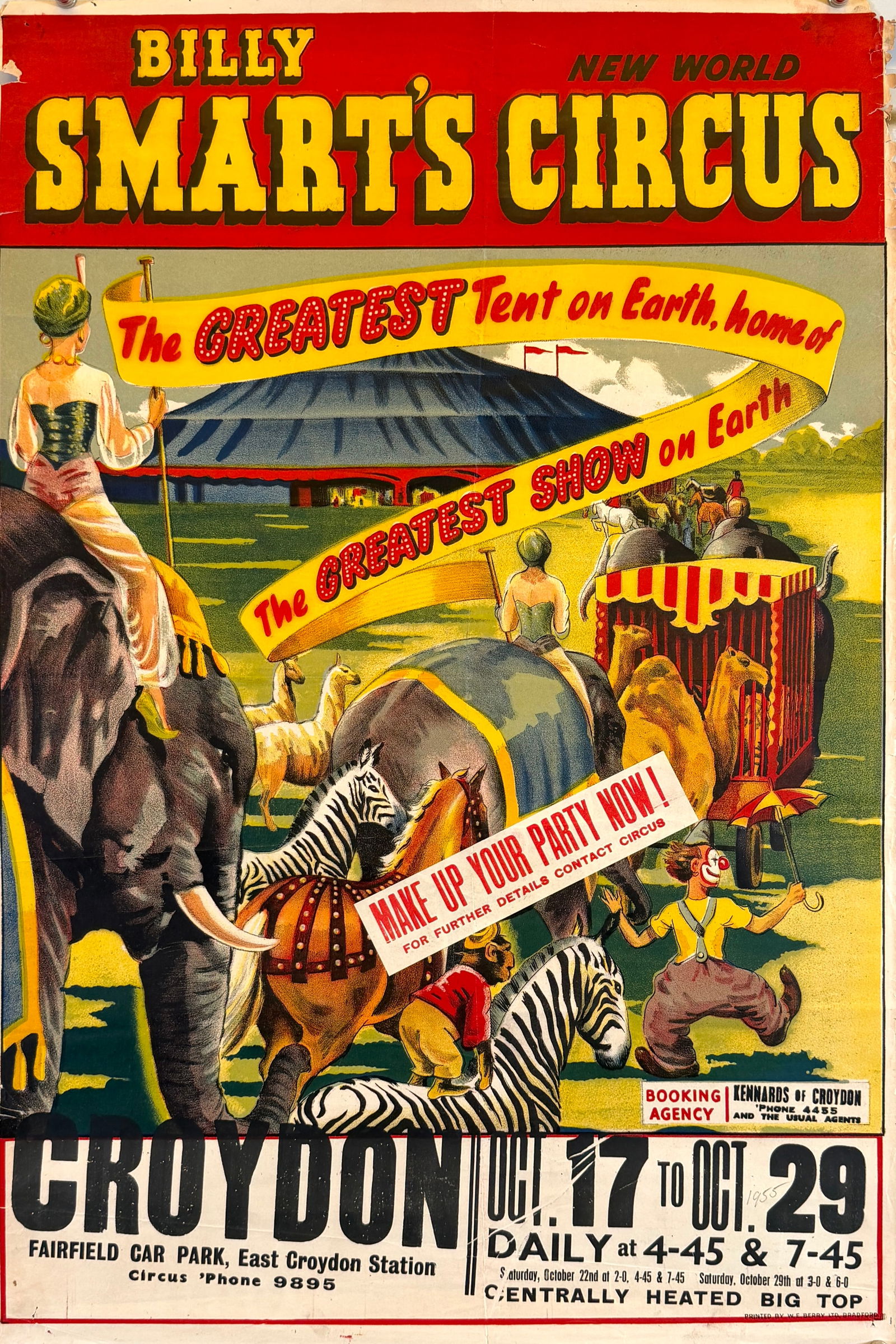 BILLY SMART'S CIRCUS POSTER (1 of 1)
