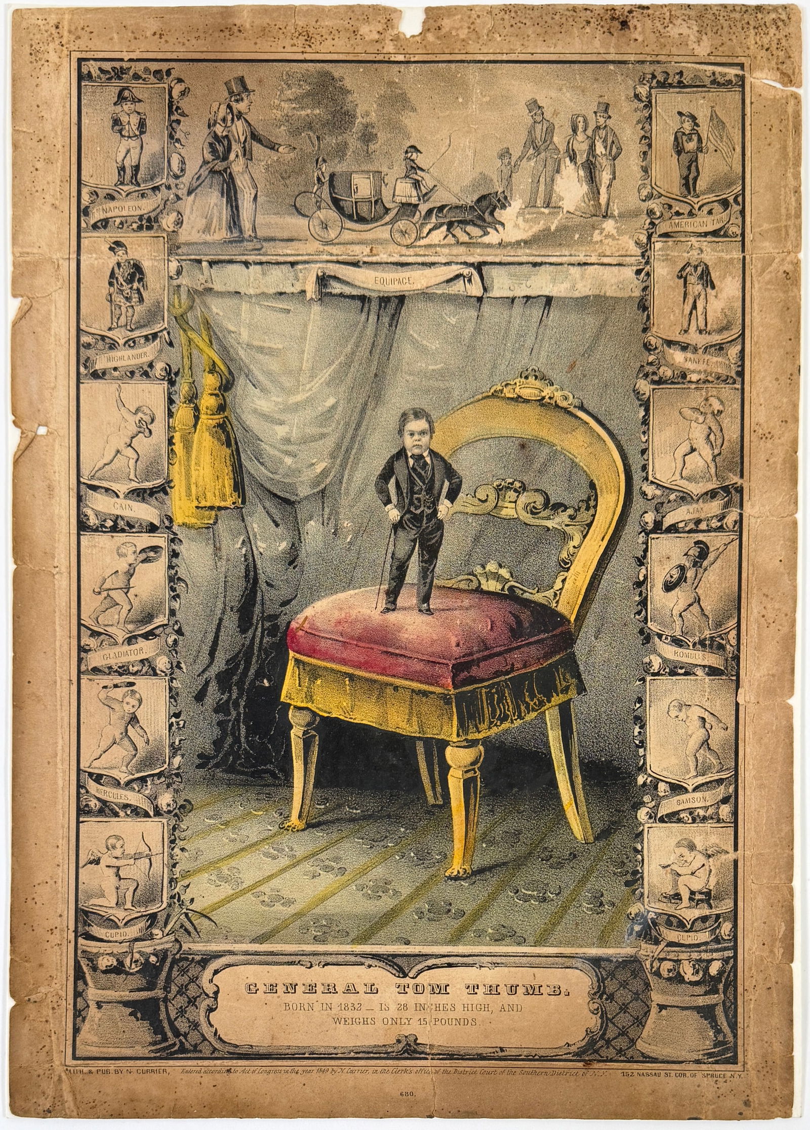 CURRIER & IVES - GENERAL TOM THUMB (1 of 1)