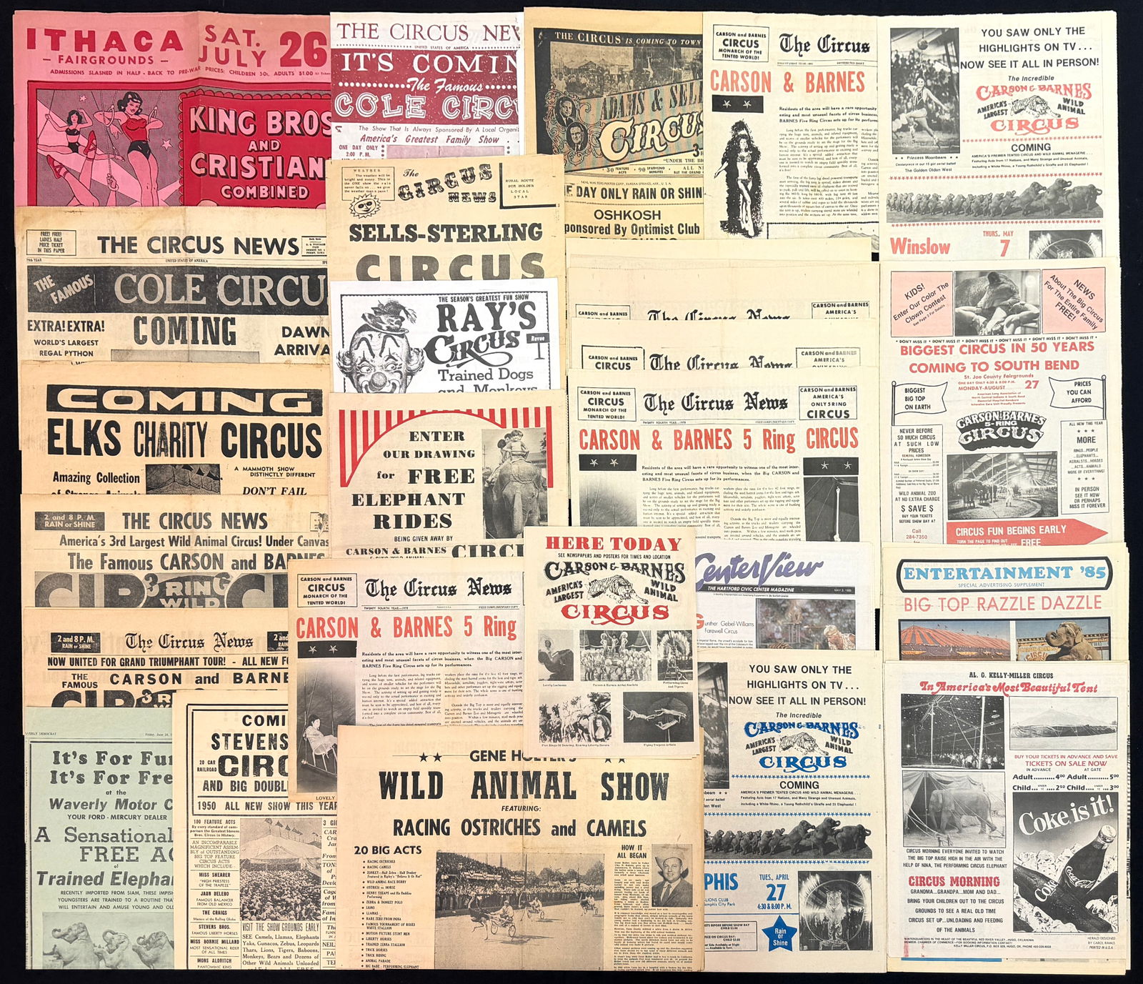 CIRCUS COURIERS - NEWSPAPER HERALDS (1 of 1)