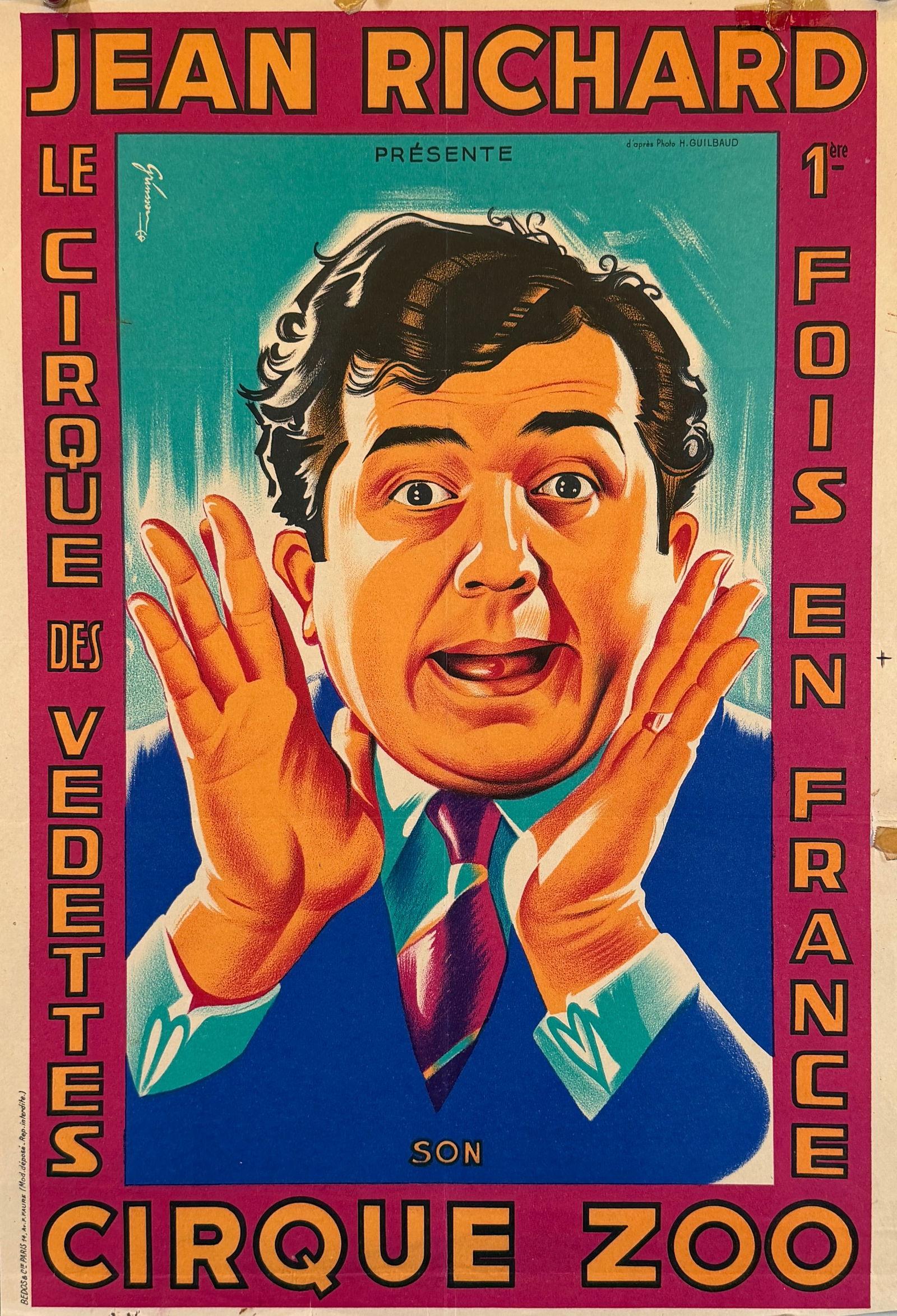 JEAN RICHARD - LE CIRQUE DE VEDETTES POSTER (1 of 1)