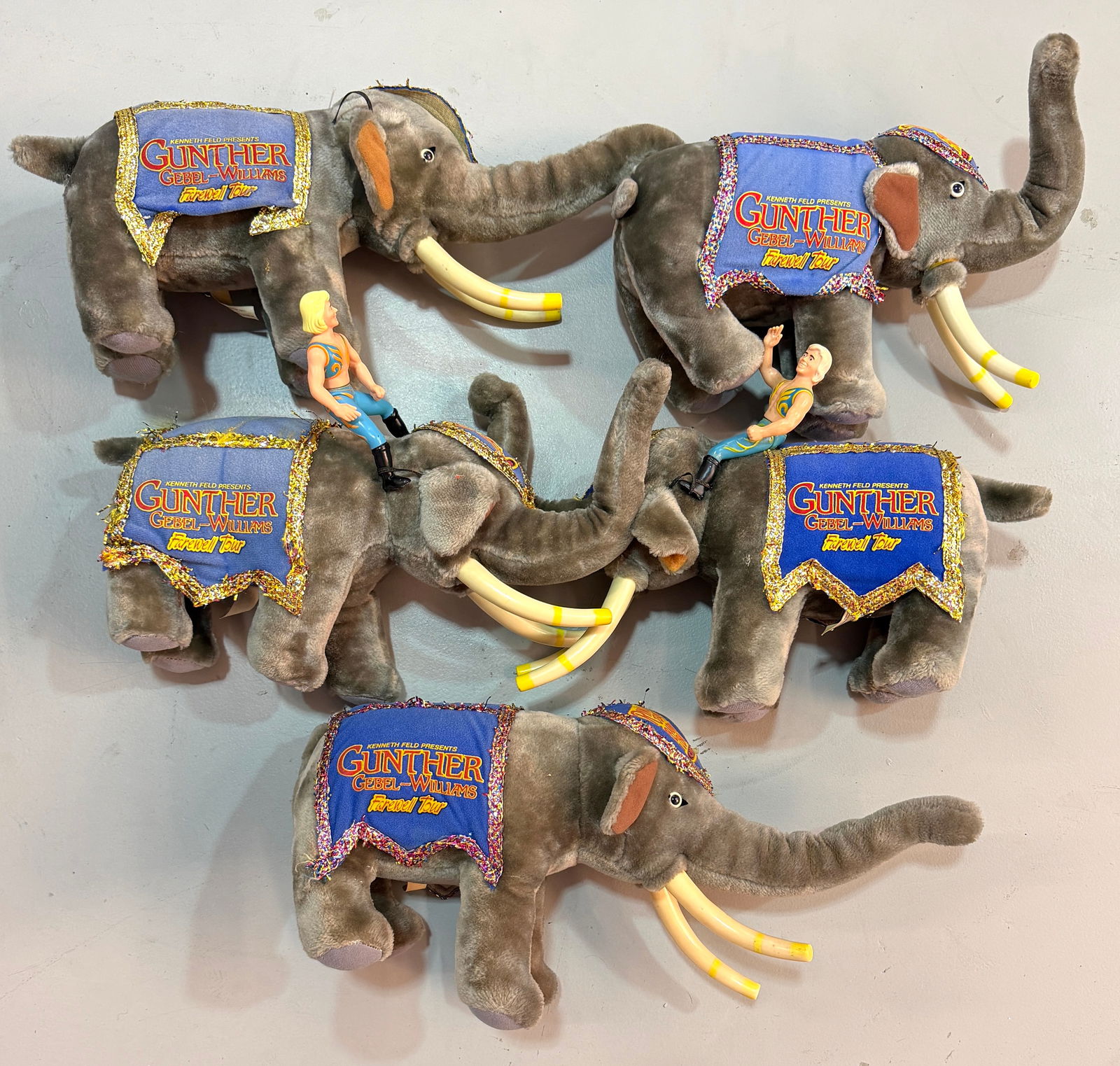 HERD OF SOUVENIR RBBB CIRCUS ELEPHANTS (1 of 1)