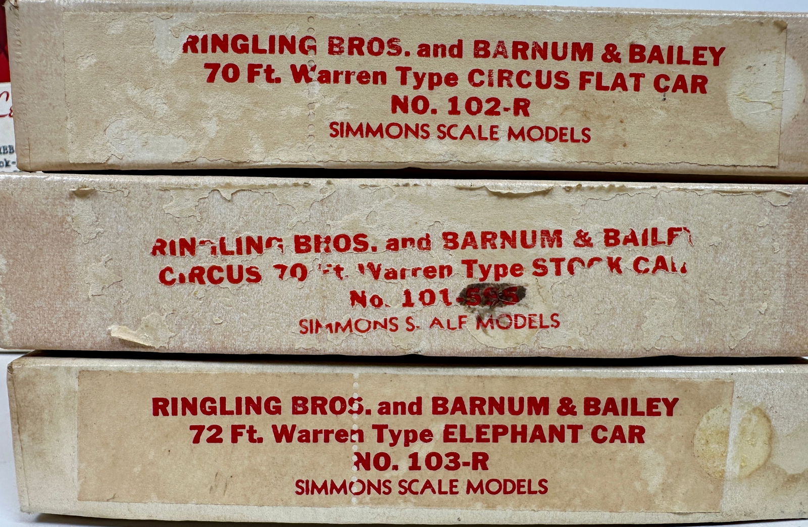 CIRCUS MODELS - RBBB CIRCUS SIMMONS SCALE MODELS - 8