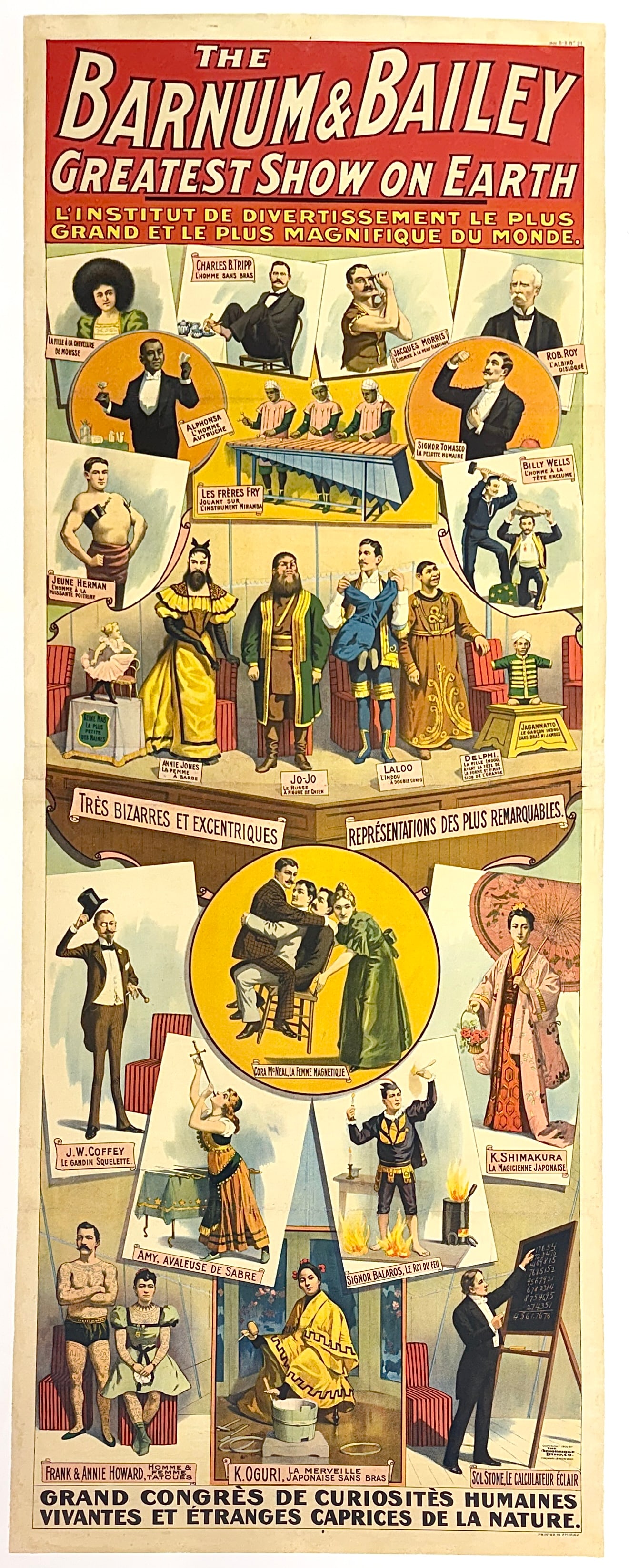 Barnum & Bailey Greatest Show on Earth - Sideshow Poster (1 of 3)