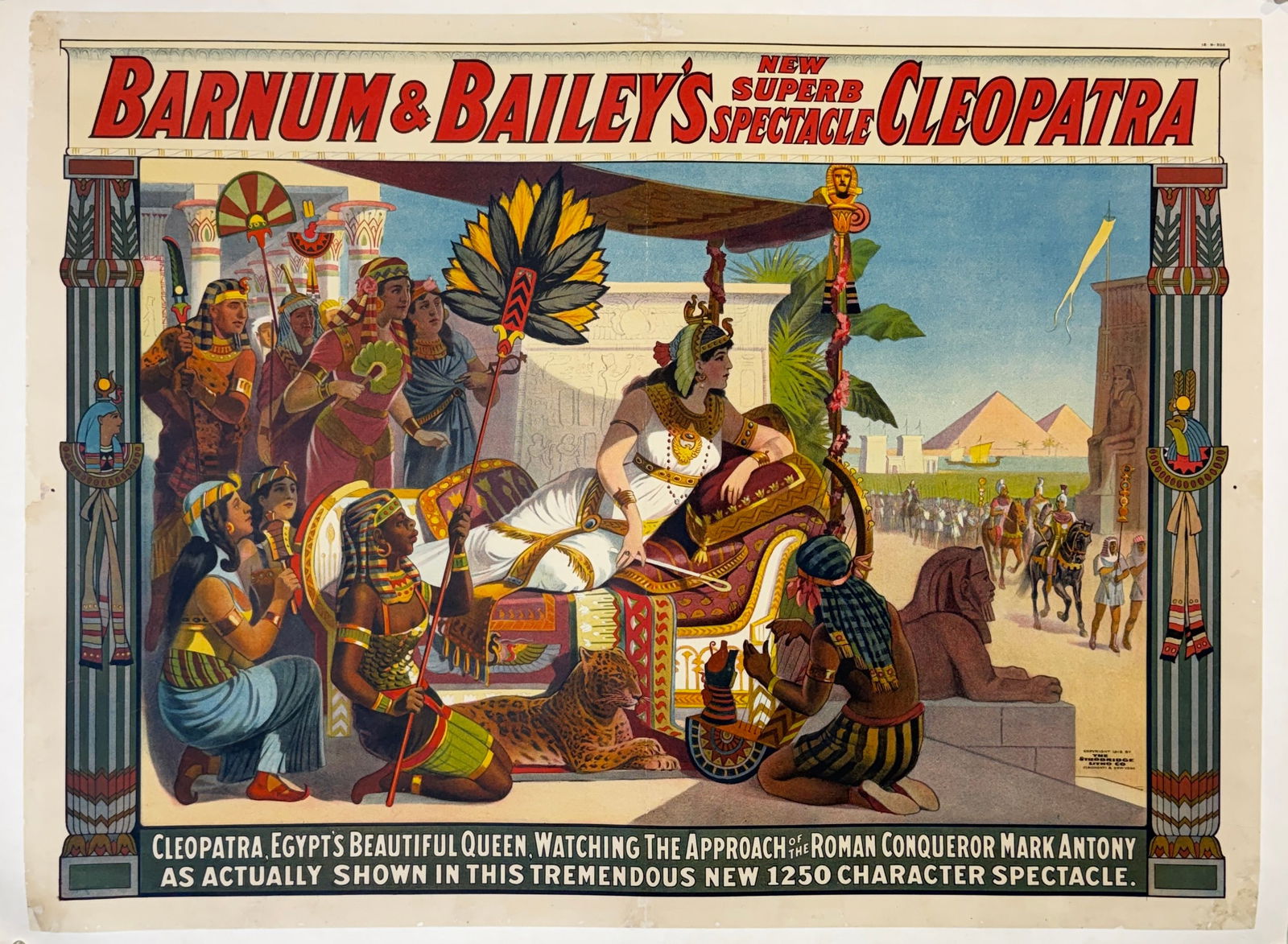 BARNUM & BAILEY - GREATEST SHOW ON EARTH CLEOPATRA POSTER (1 of 1)