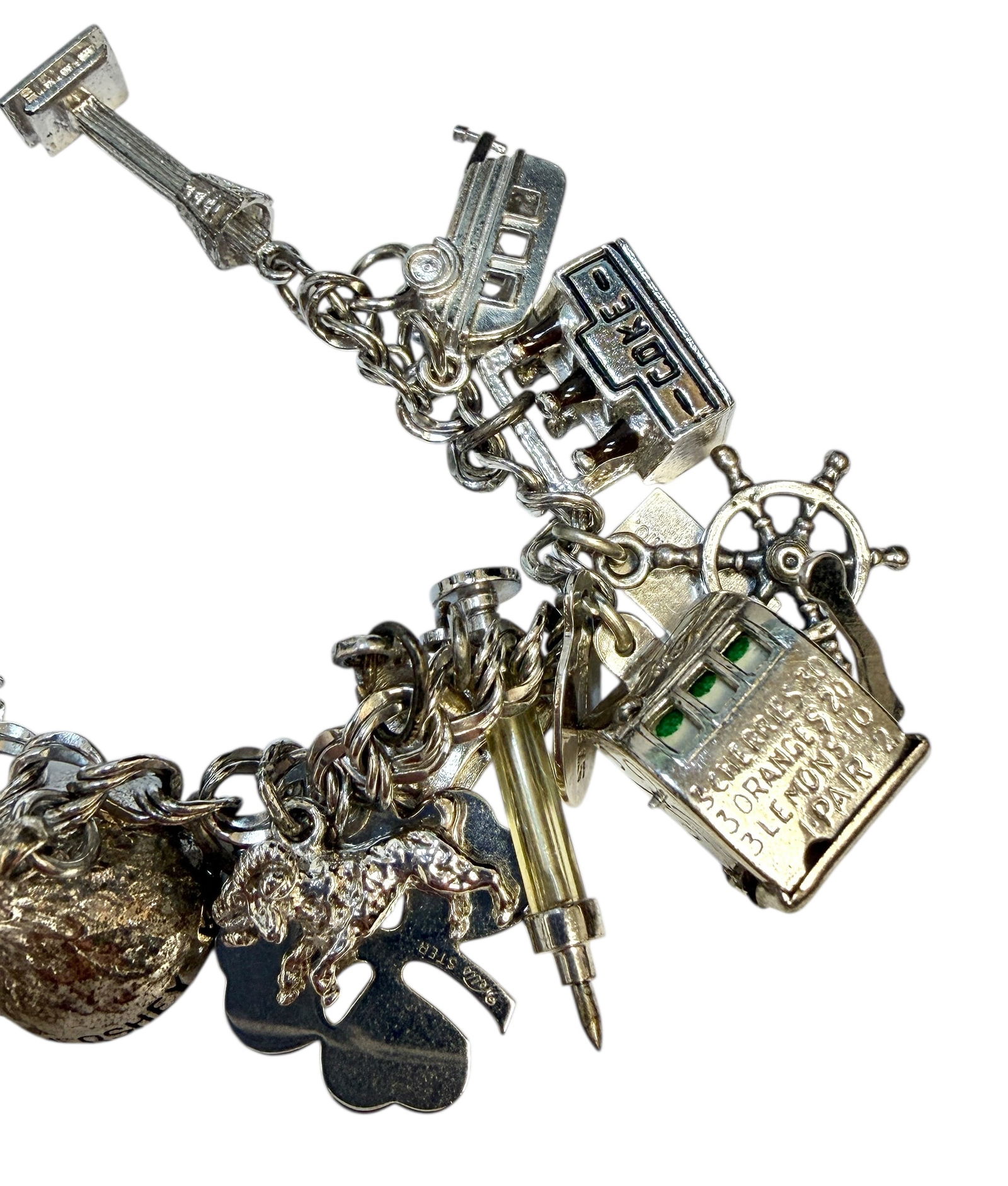 SILVER CHARM BRACELET - 2