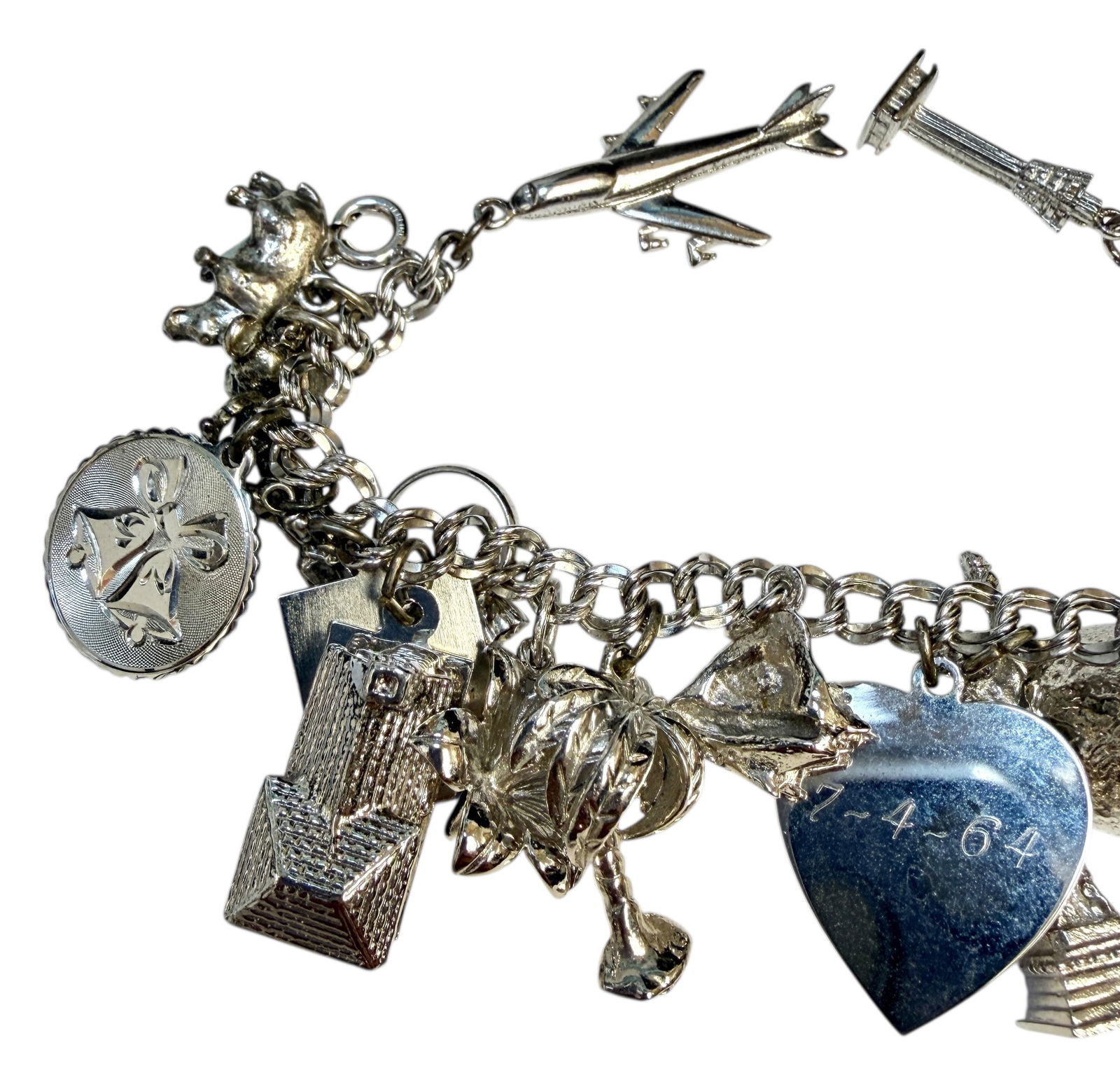SILVER CHARM BRACELET - 3