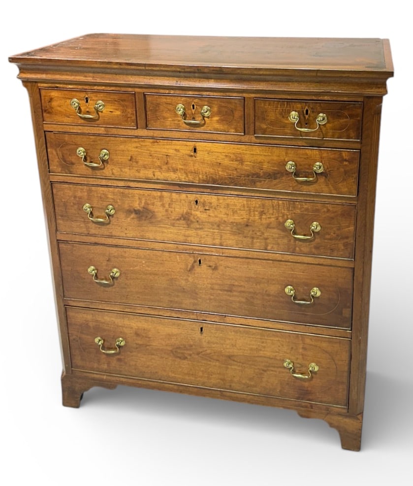EARLY 19TH C. CHEST OF DRAWERS (1 of 4)