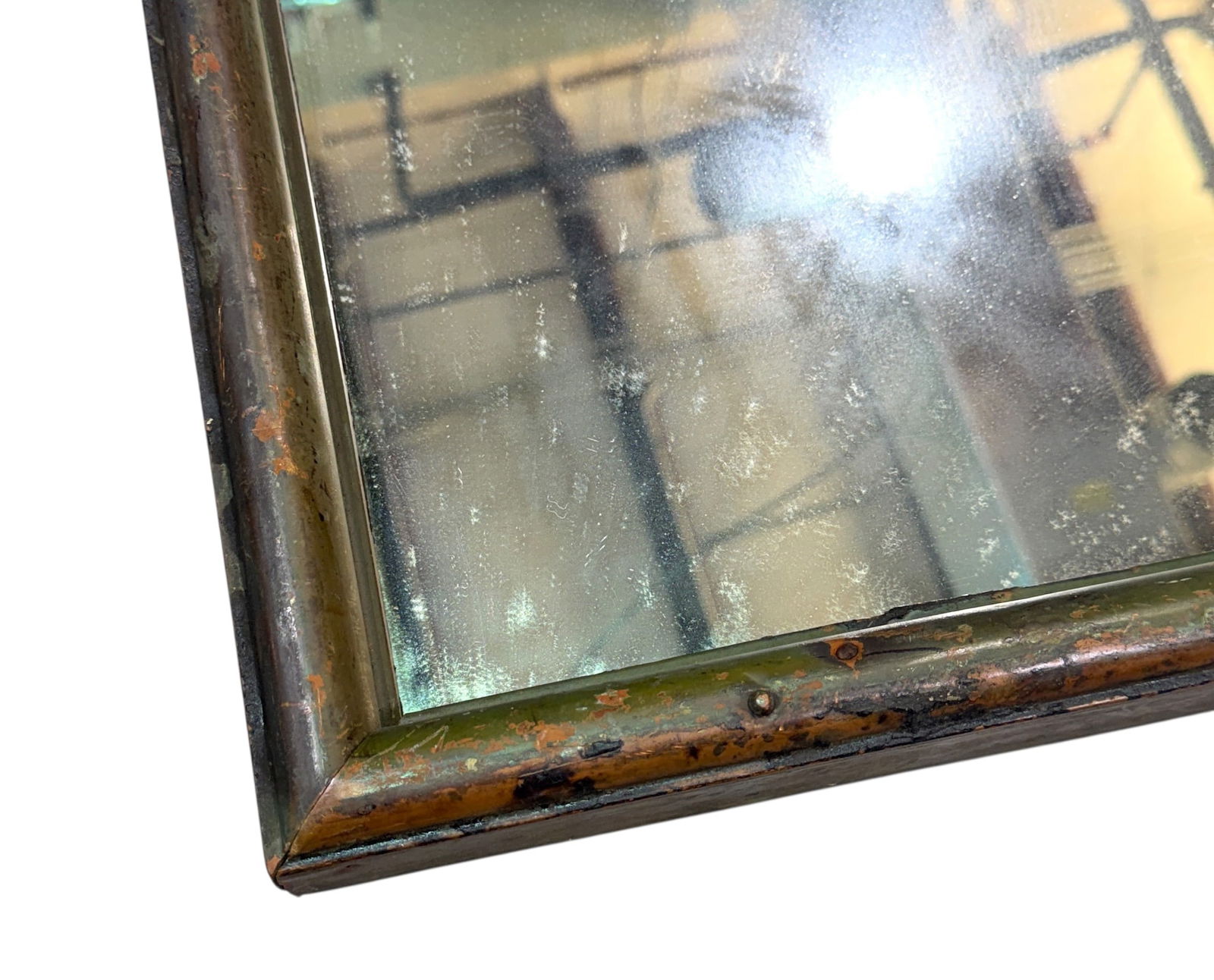 RUSTIC COPPER FRAMED MIRROR - 2