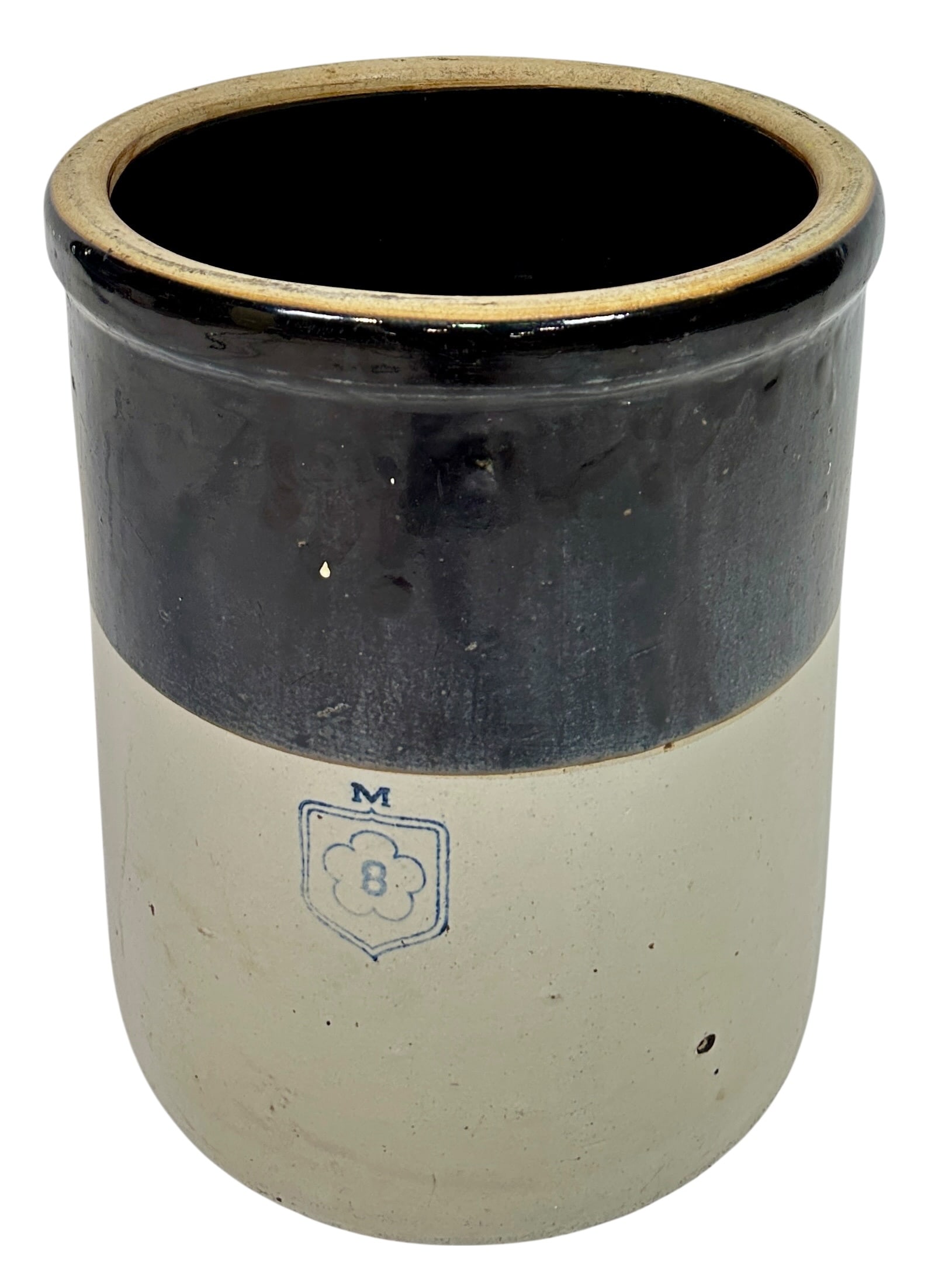 EIGHT GALLON STONEWARE ROCK: 17"H