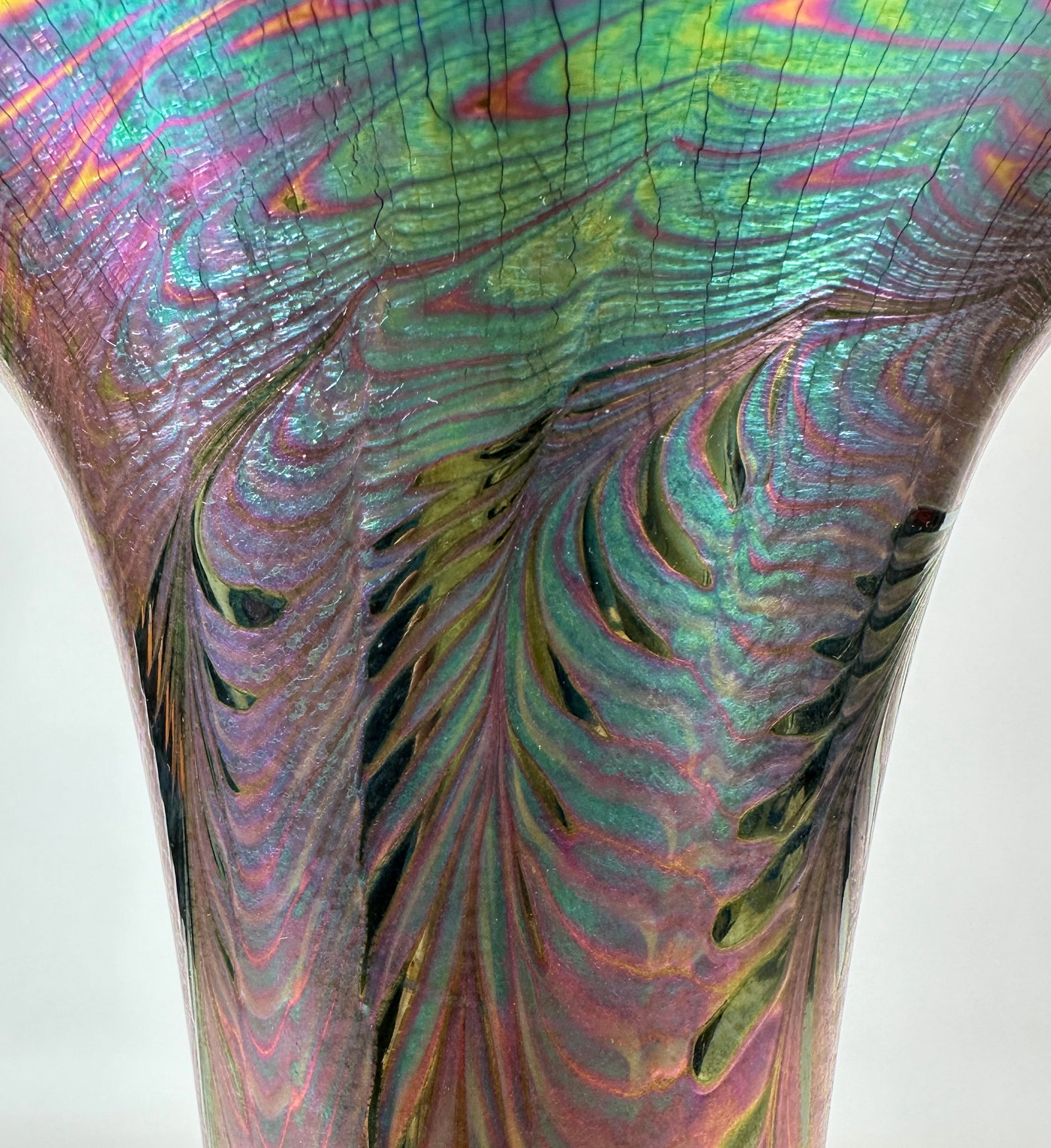 LUNDBERG STUDIOS PULLED FEATHER VASE - 4