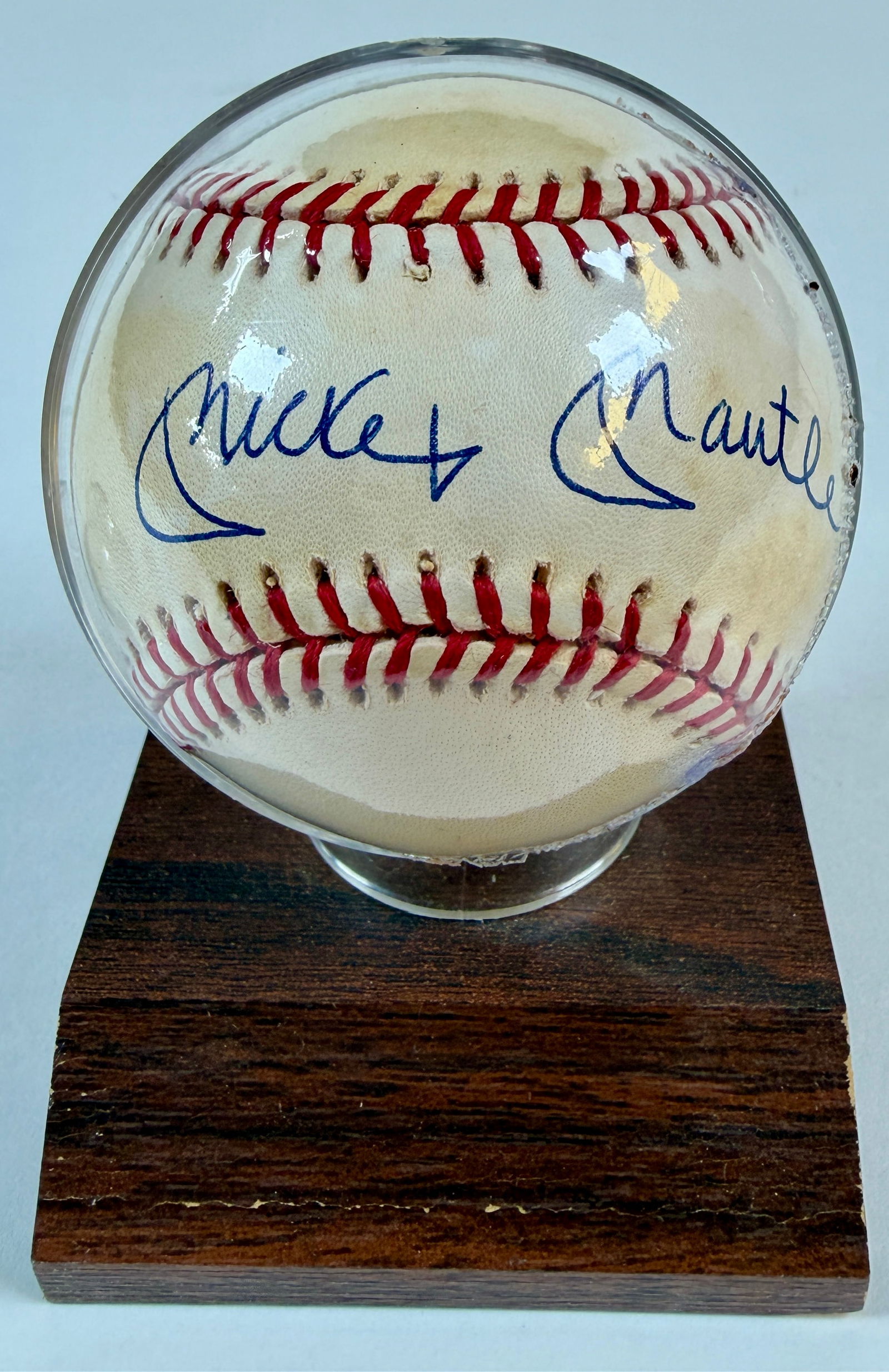 MICKEY MANTLE SIGNED BASEBALL - 2