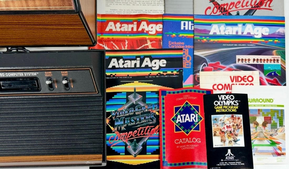 ORIGINAL ATARI CX-2600A GAME SYSTEM - 9