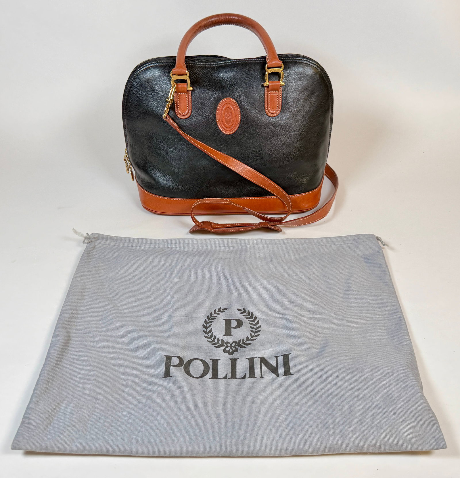 POLLINI LEATHER HANDBAG (1 of 10)