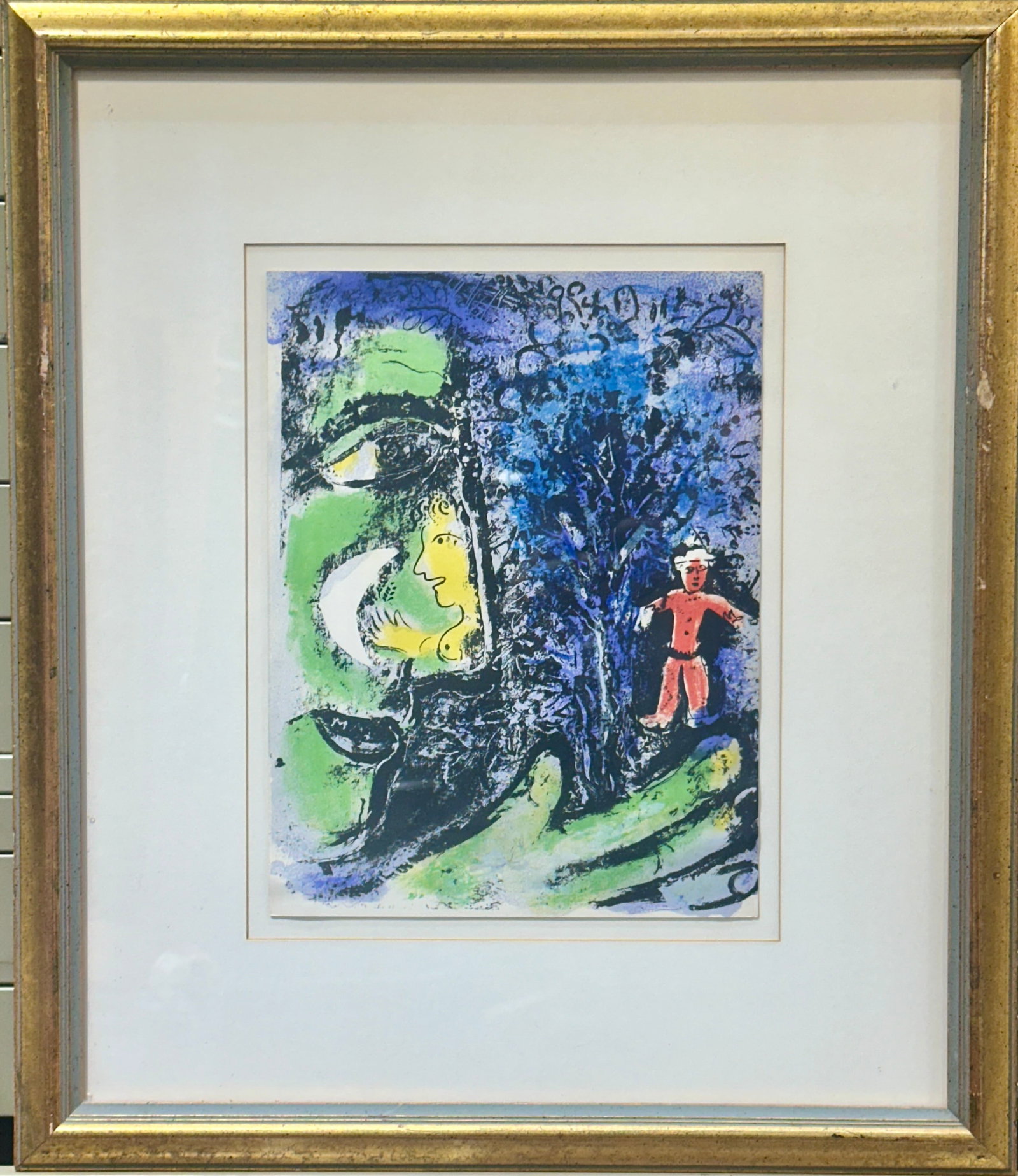 MARC CHAGALL - LE PROFIL ET L'ENFANT ROUGE (1 of 2)