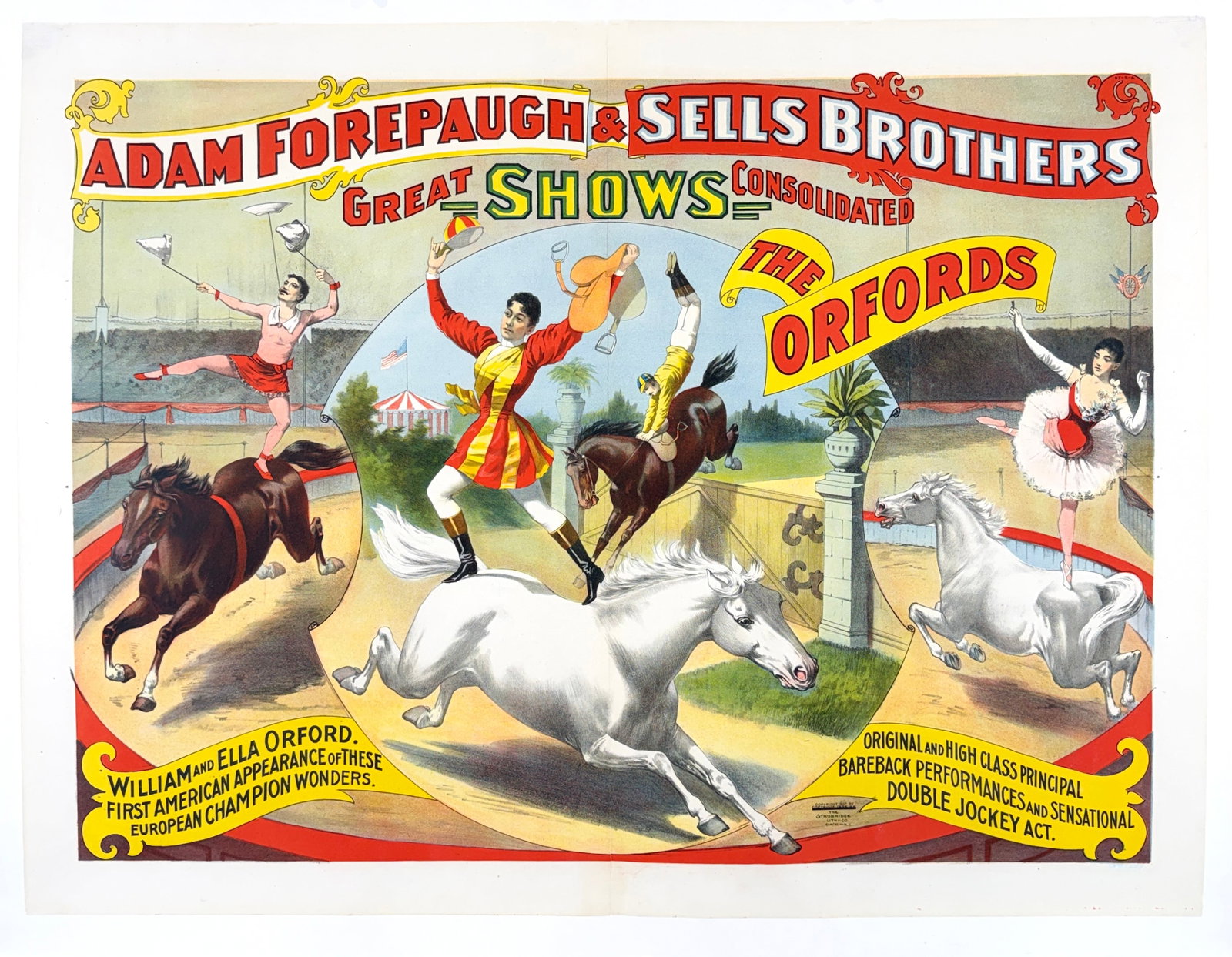 Adam Forepaugh & Sells Brothers Great Shows Consolidated Poster (1 of 1)