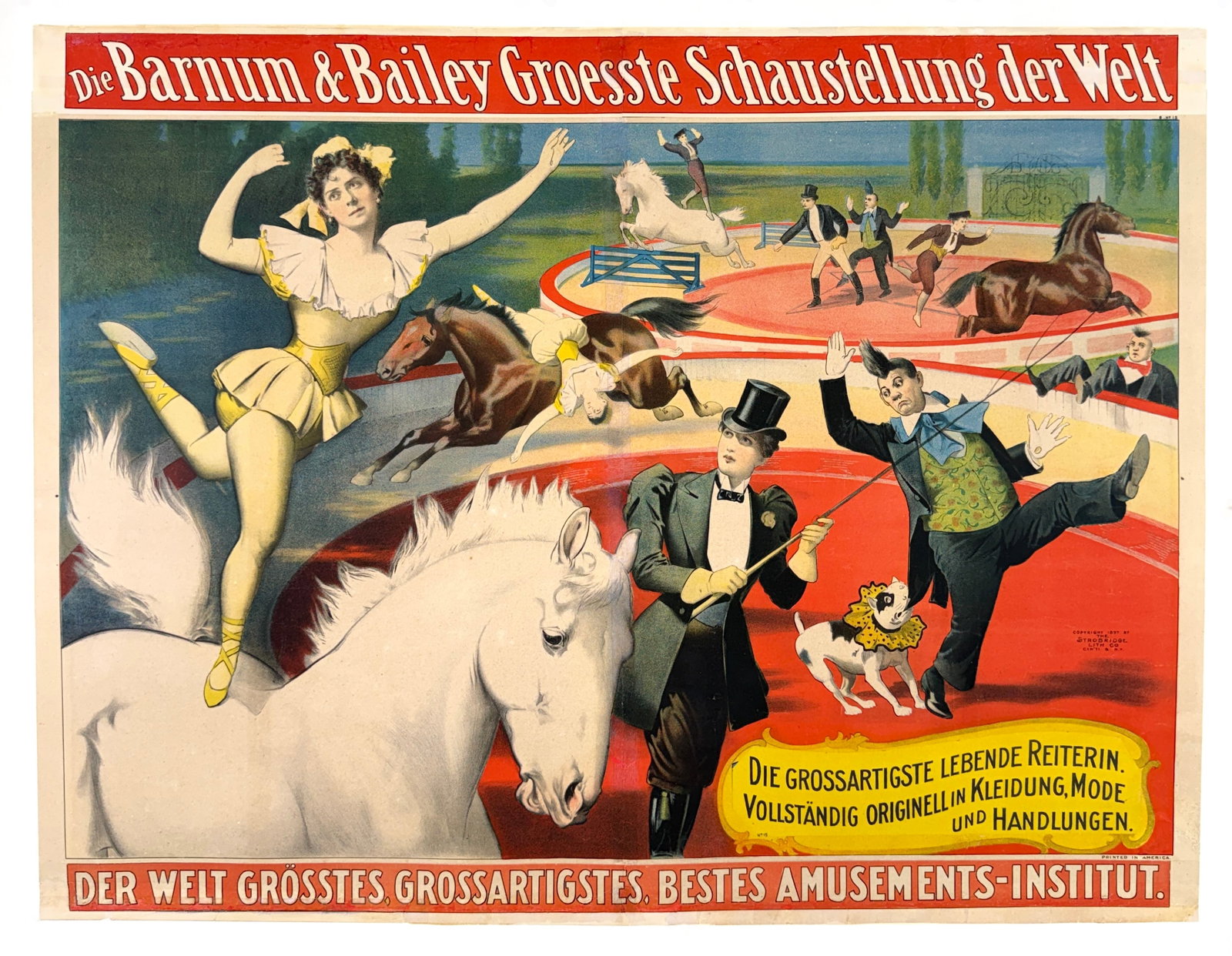Barnum & Bailey Greatest Show on Earth Poster - Equestrienne (1 of 1)