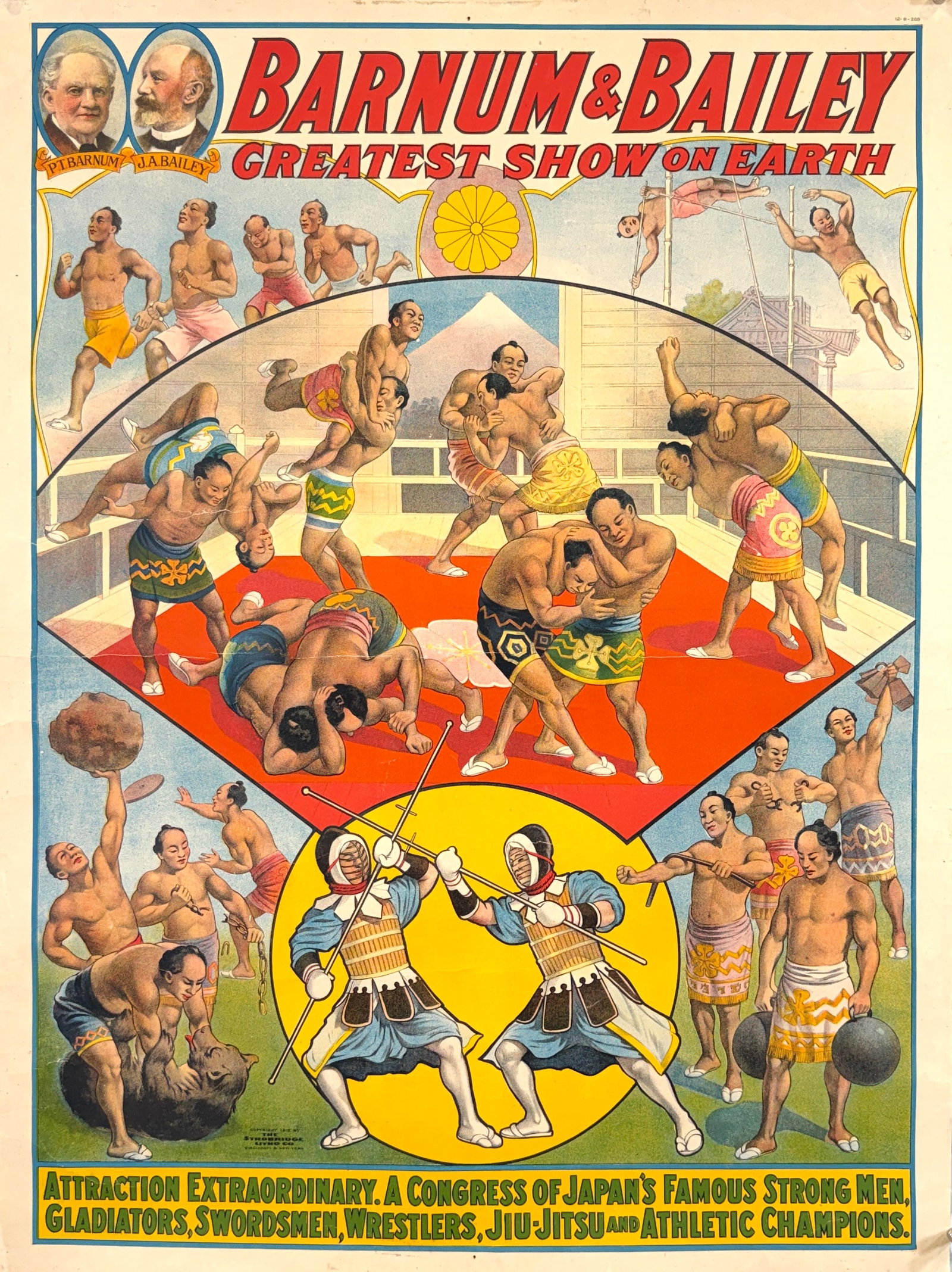 Barnum & Bailey Greatest Show on Earth Poster - Strong Men (1 of 1)