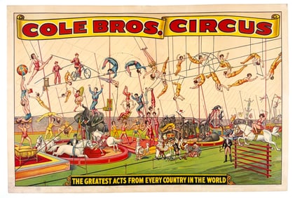 Cole Bros. Circus Poster