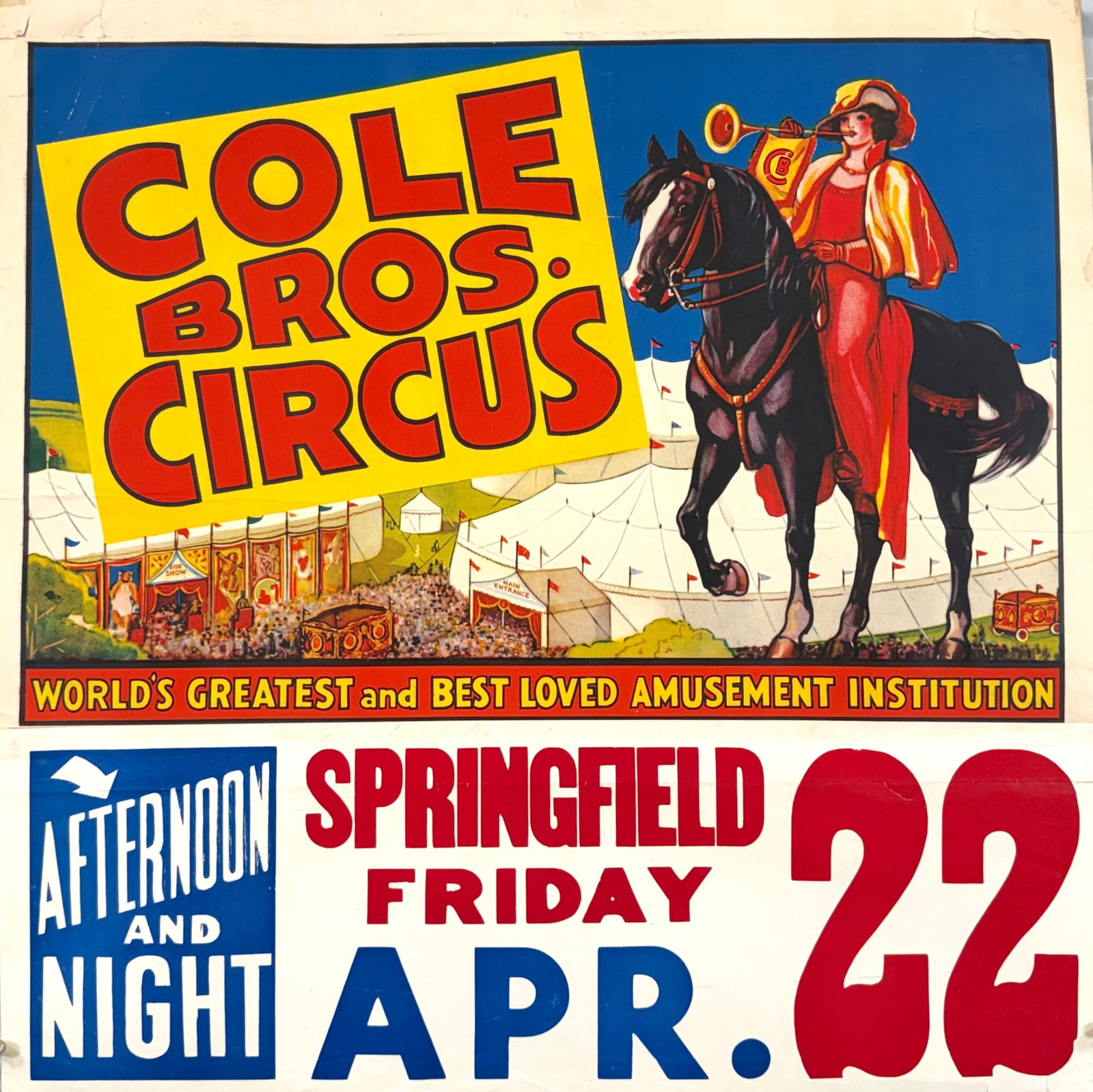 Cole Bros. Circus Poster (1 of 1)