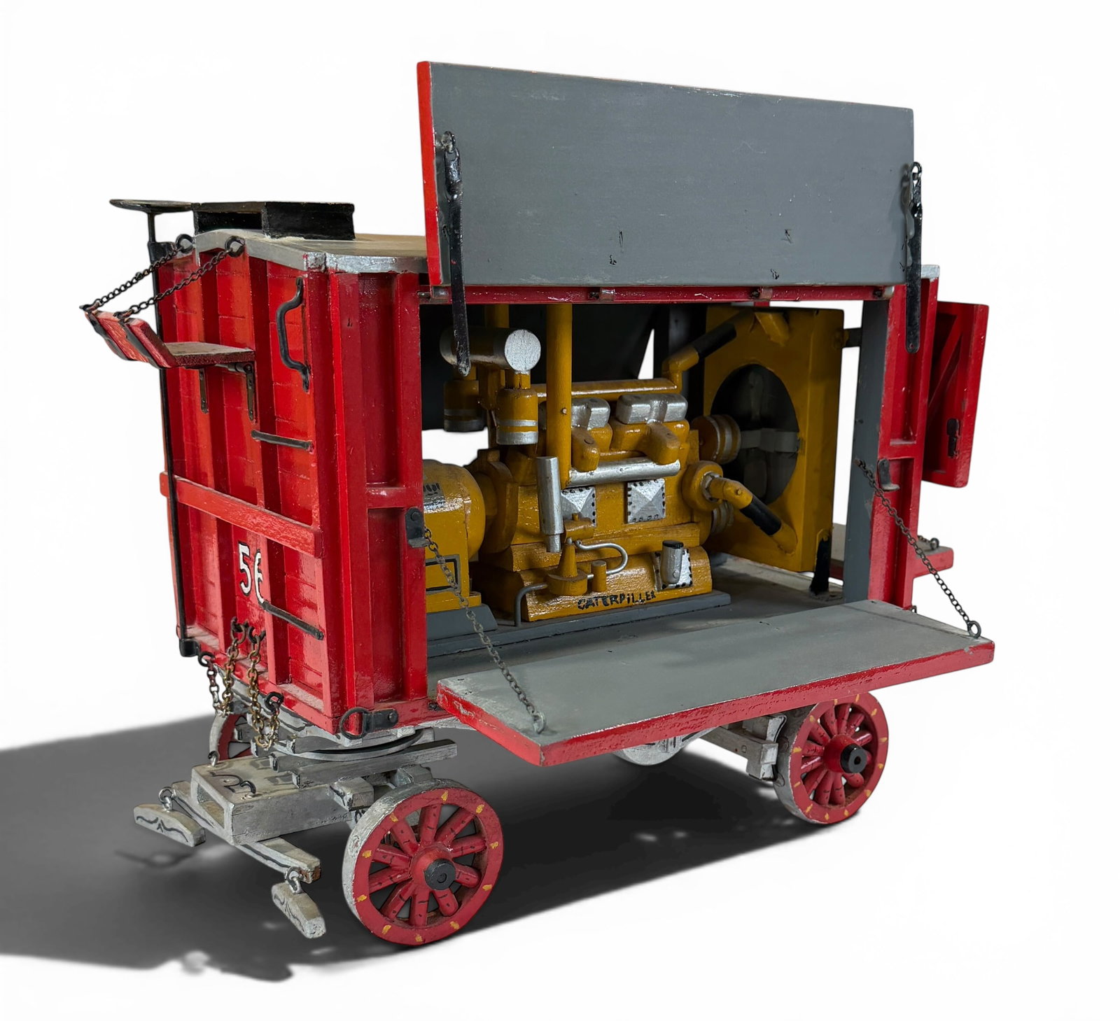 Folk Art Circus Generator Wagon Model #56 (1 of 5)