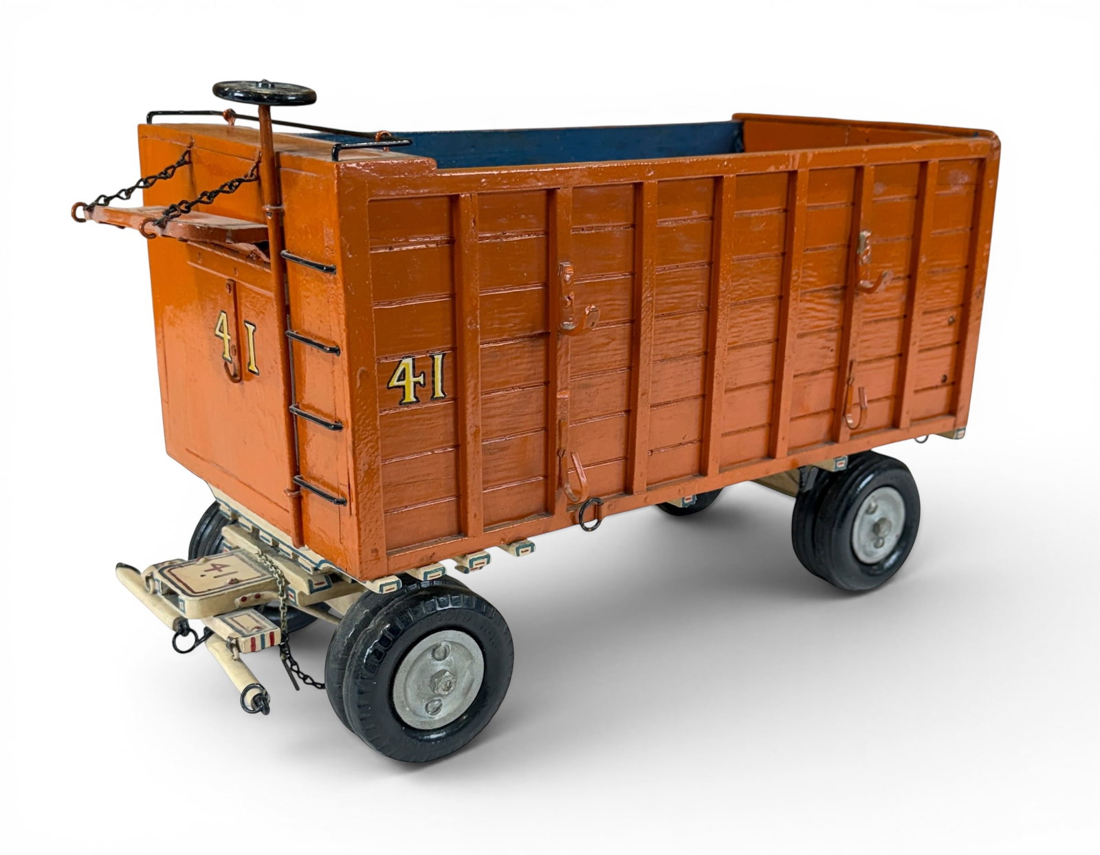 Folk Art Circus Baggage Wagon Model #41 (1 of 4)