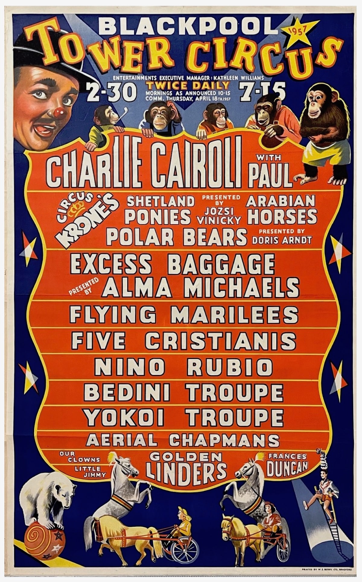 BLACKPOOL TOWER CIRCUS POSTER (1 of 1)